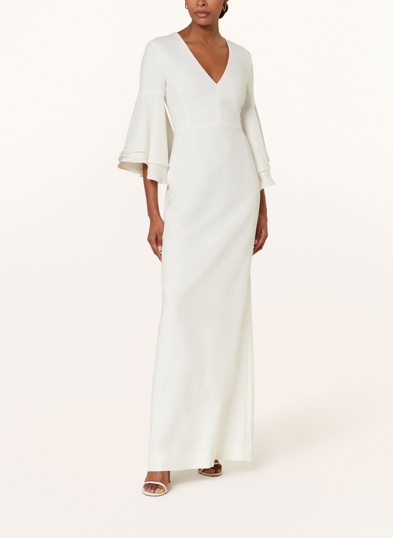 SLY 010 Evening dress RAVEN with 3/4 sleeves, Color: CREAM (Image 2)