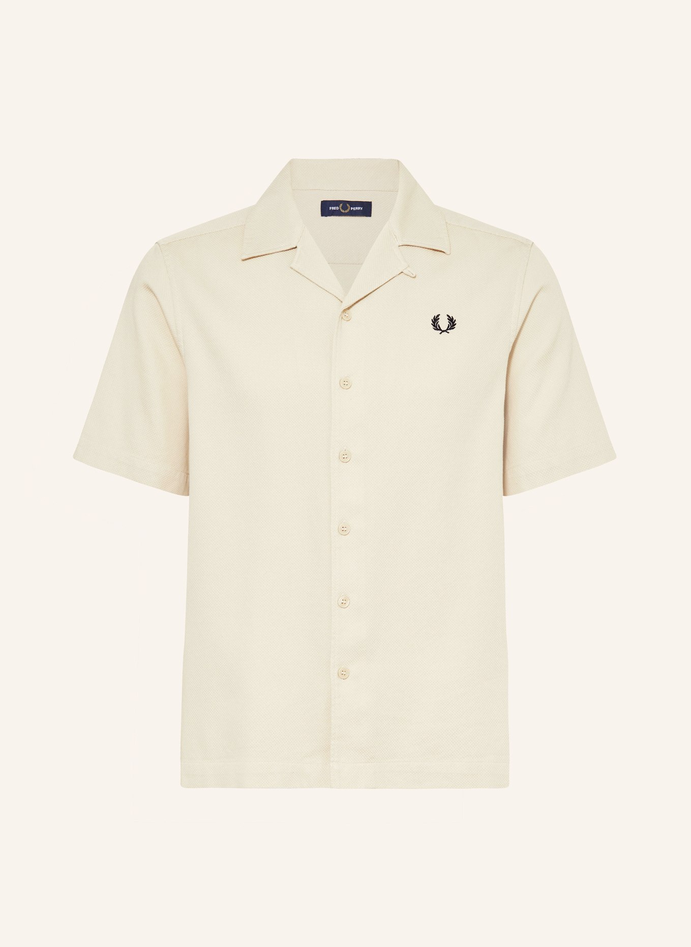 FRED PERRY Resort shirt comfort fit, Color: ECRU (Image 1)