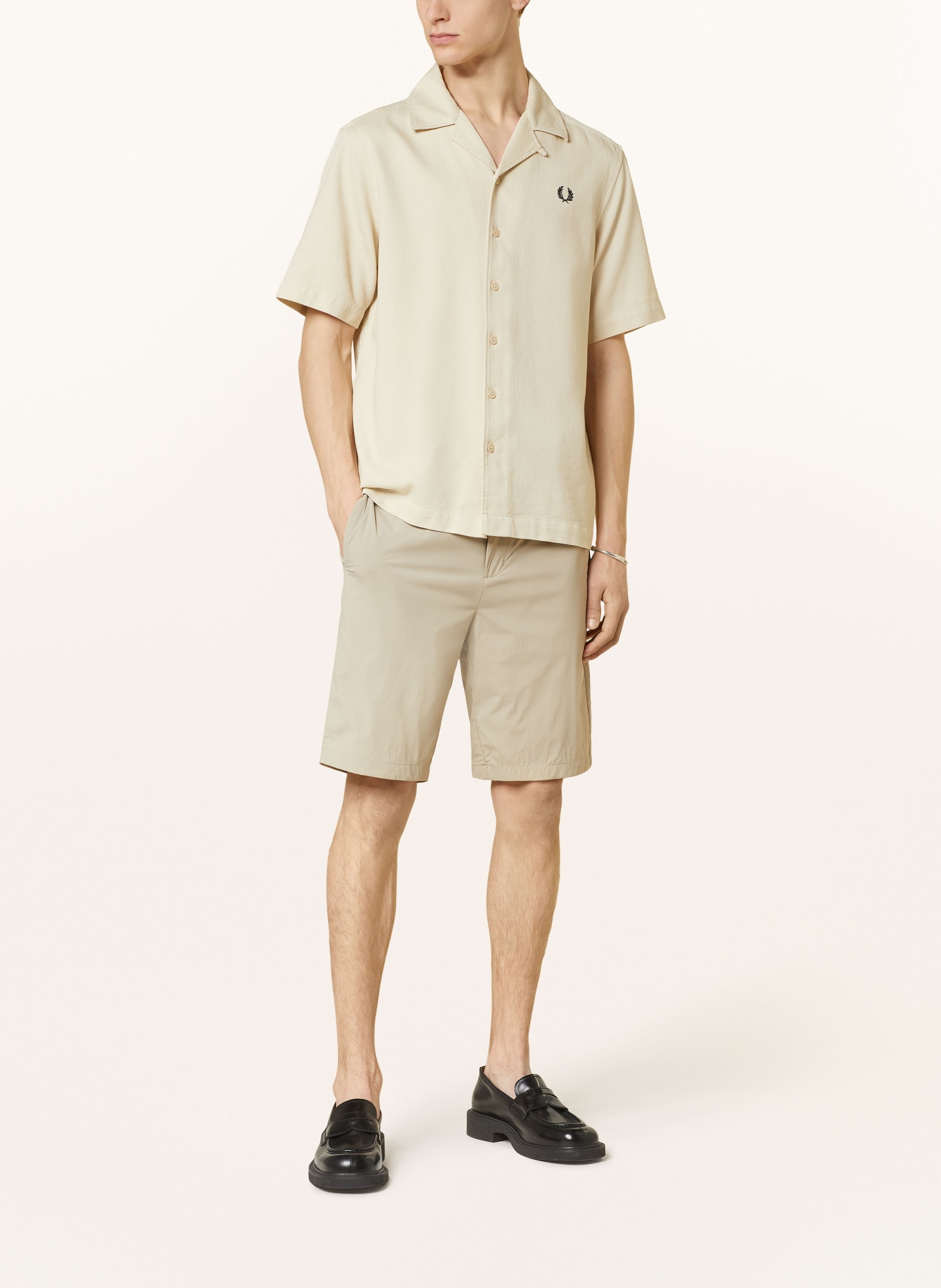 FRED PERRY Resort shirt comfort fit, Color: ECRU (Image 2)