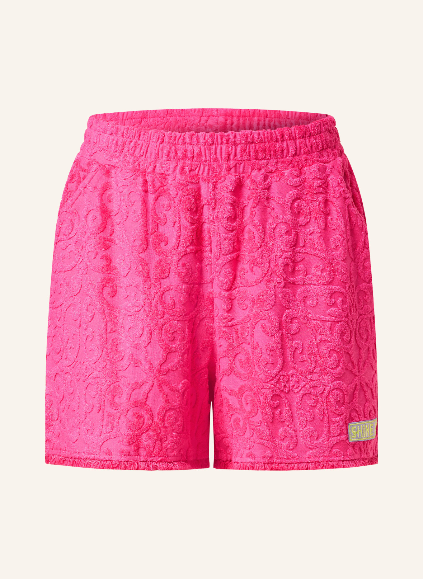 yippie hippie Shorts with terry cloth, Color: PINK (Image 1)