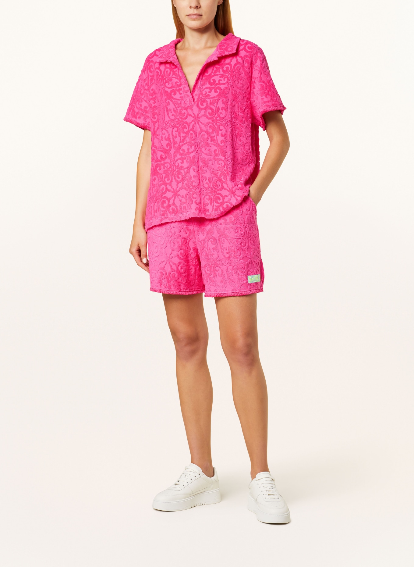 yippie hippie Shorts with terry cloth, Color: PINK (Image 2)