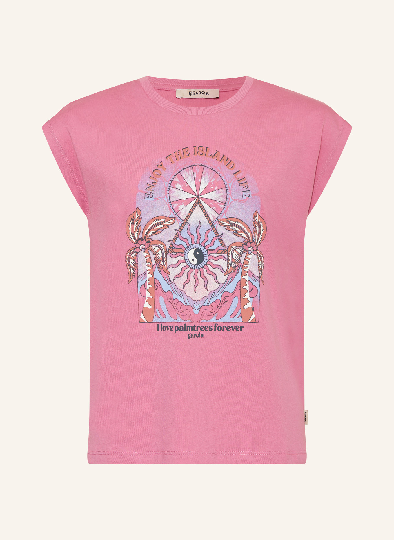 GARCIA T-Shirt, Farbe: PINK/ HELLBLAU/ LILA (Bild 1)