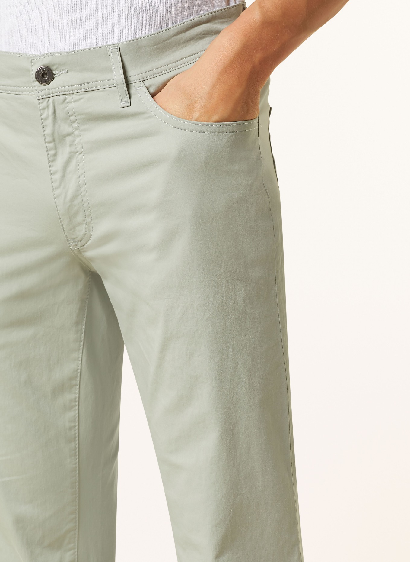 BRAX Trousers CADIZ U straight fit, Color: LIGHT GREEN (Image 5)