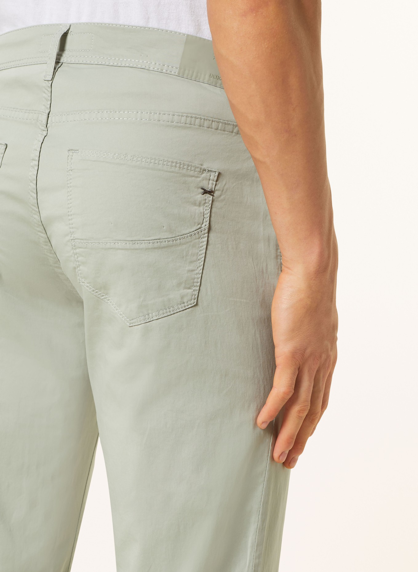 BRAX Trousers CADIZ U straight fit, Color: LIGHT GREEN (Image 6)