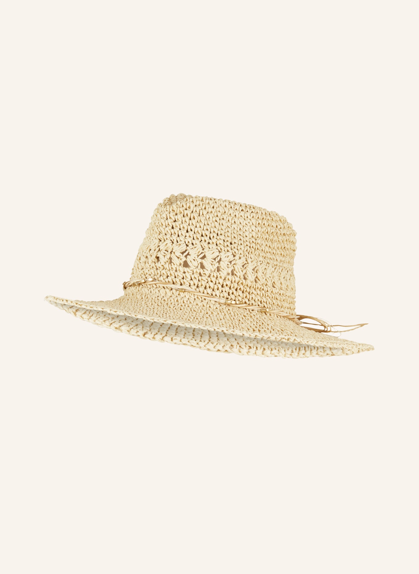 LOEVENICH Straw hat, Color: LIGHT YELLOW (Image 1)
