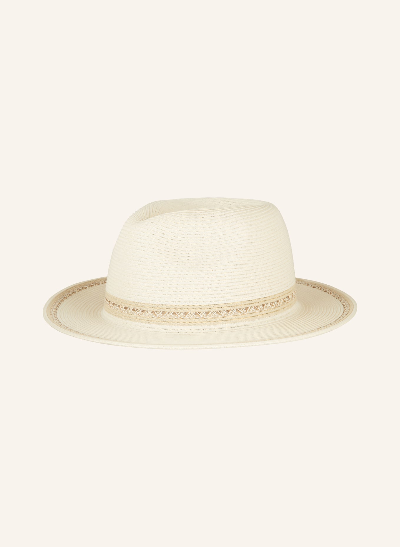 LOEVENICH Straw hat, Color: CREAM (Image 2)