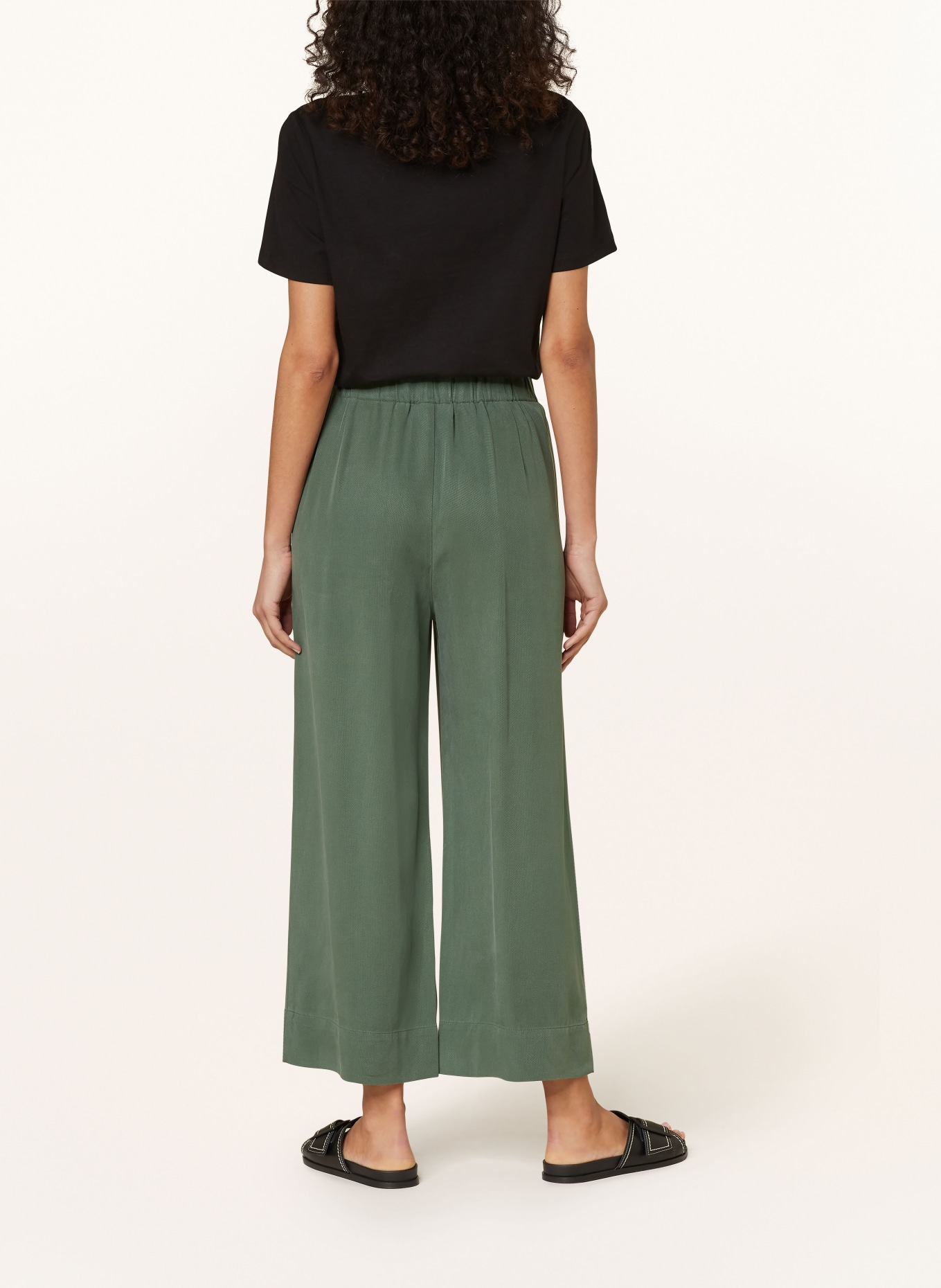 Marc O'Polo DENIM Jersey culottes, Color: GREEN (Image 3)