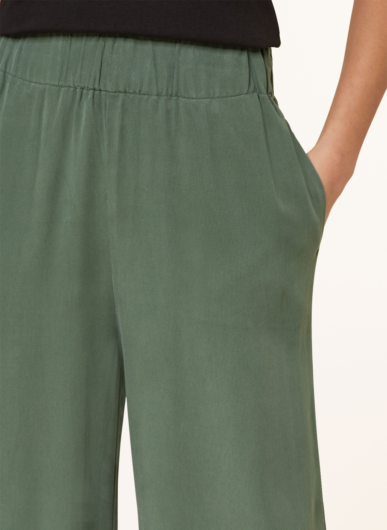 Marc O'Polo DENIM Jersey culottes, Color: GREEN (Image 5)