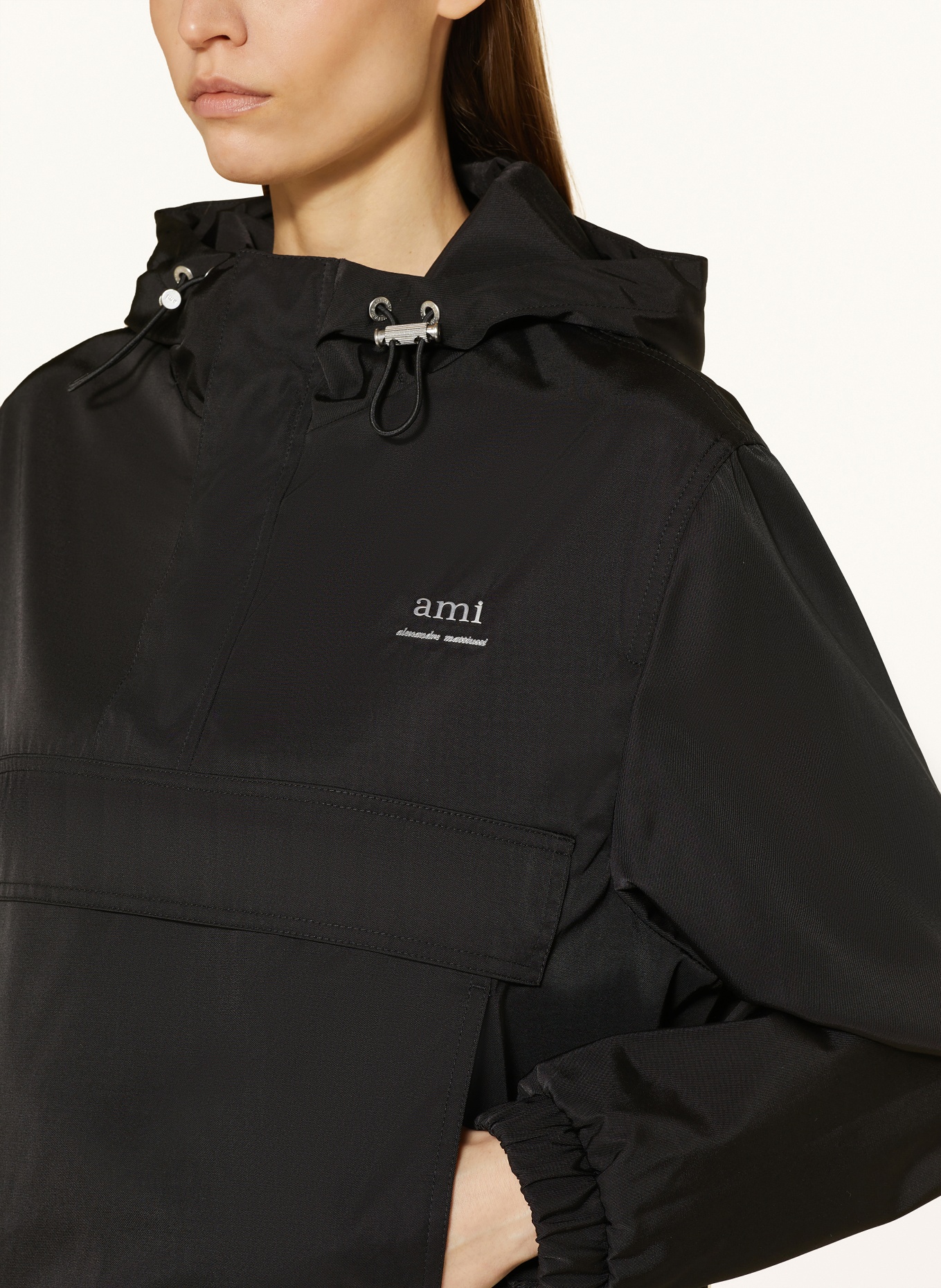 AMI PARIS Anorak jacket, Color: BLACK (Image 5)