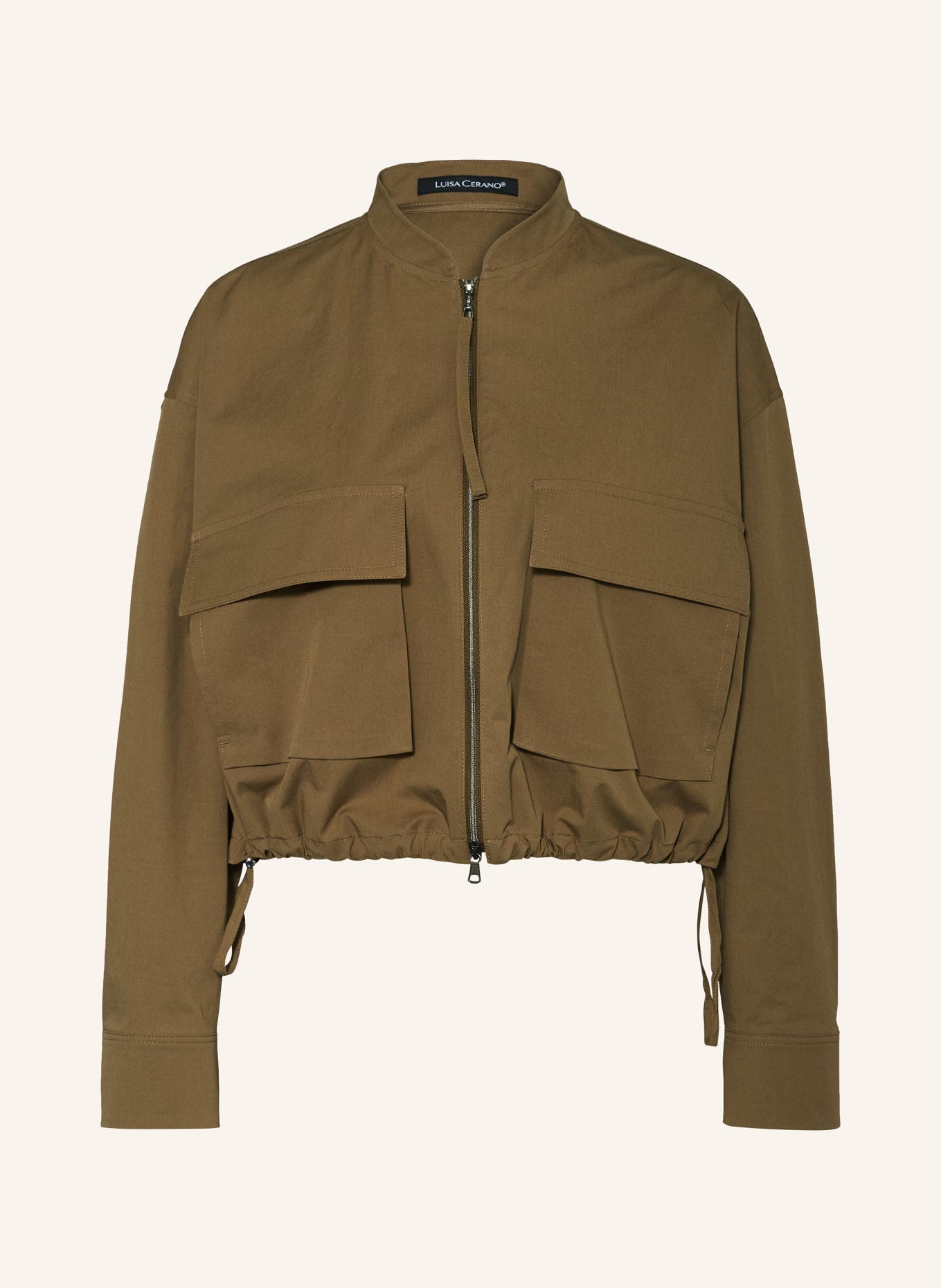 LUISA CERANO Bomber jacket, Color: KHAKI (Image 1)
