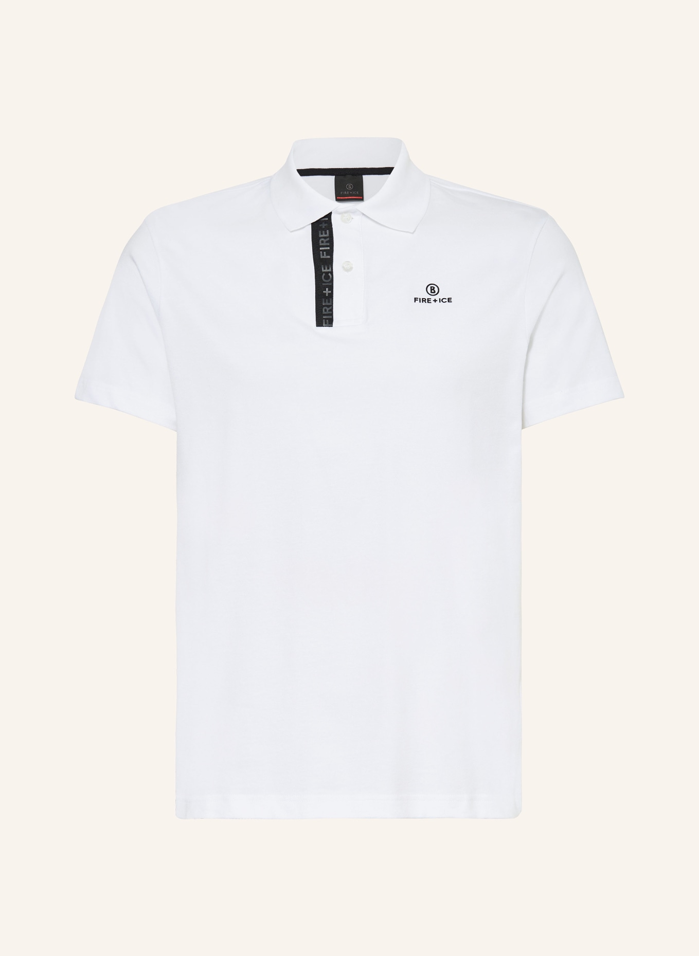 FIRE+ICE Piqué polo shirt RAMON3, Color: WHITE (Image 1)
