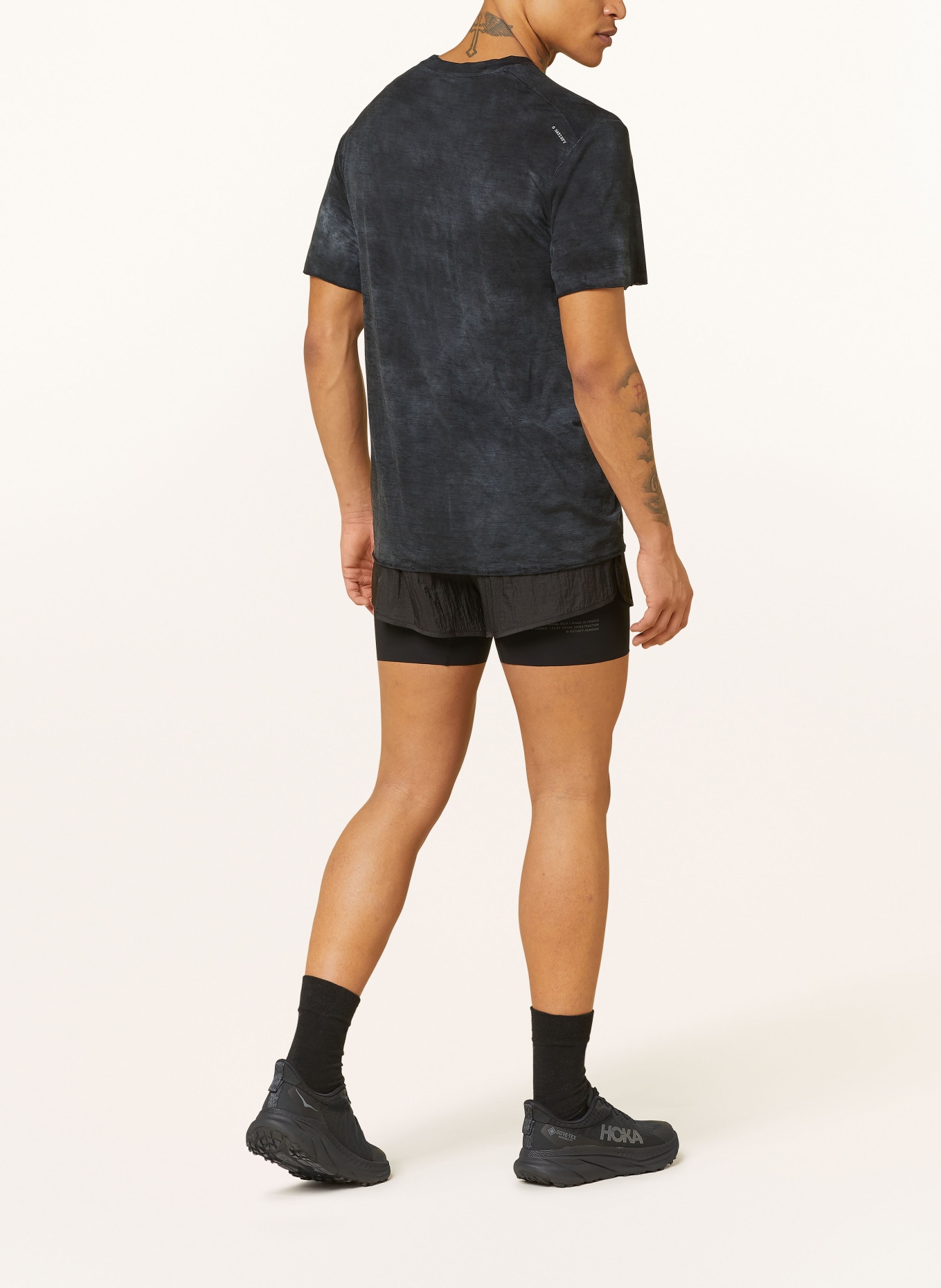 SATISFY T-shirt CLOUDMERINO™ in merino wool, Color: BLACK (Image 3)