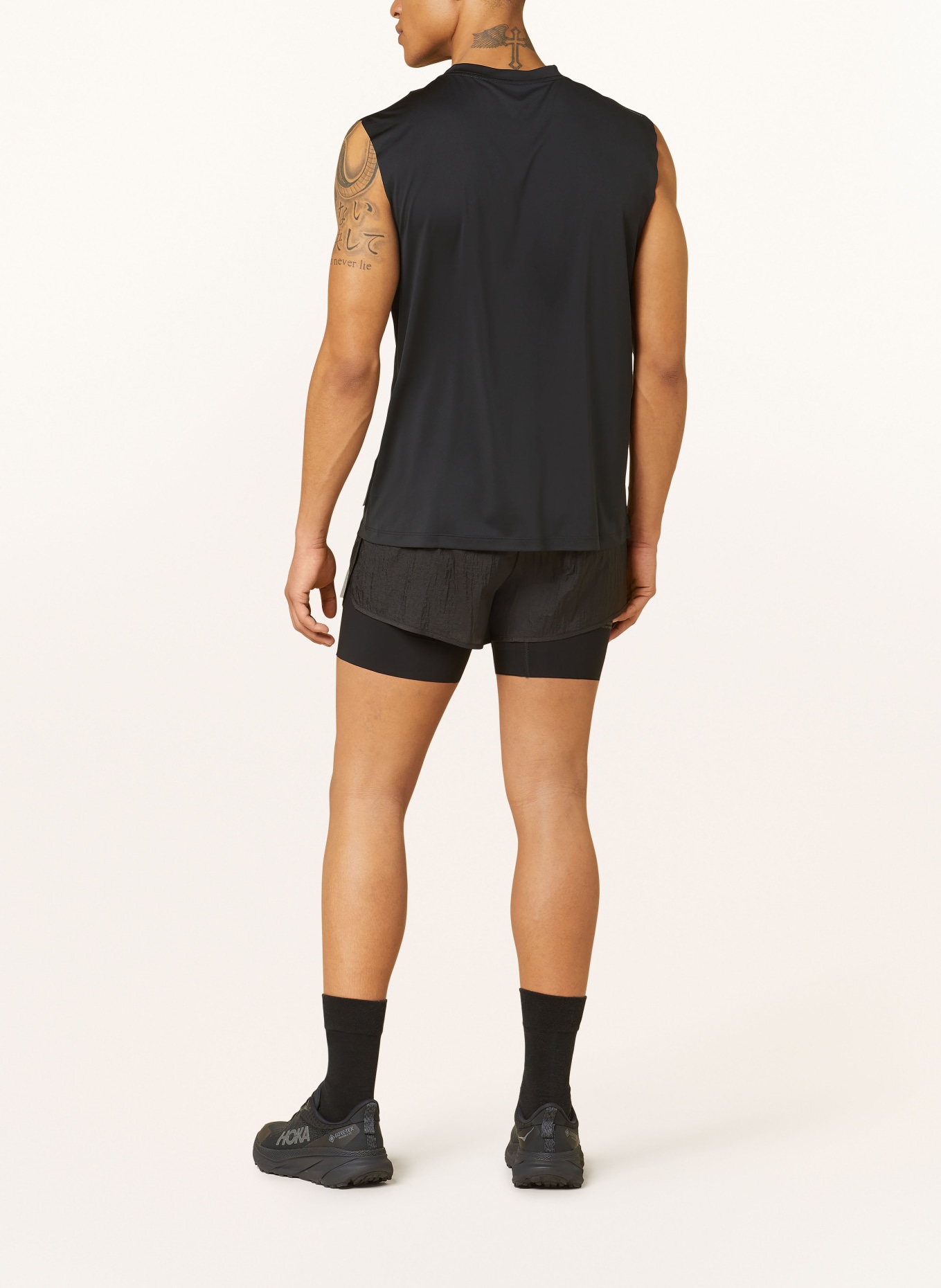SATISFY 2-in-1 running shorts RIPPY™ 3" TRAIL, Color: BLACK (Image 3)