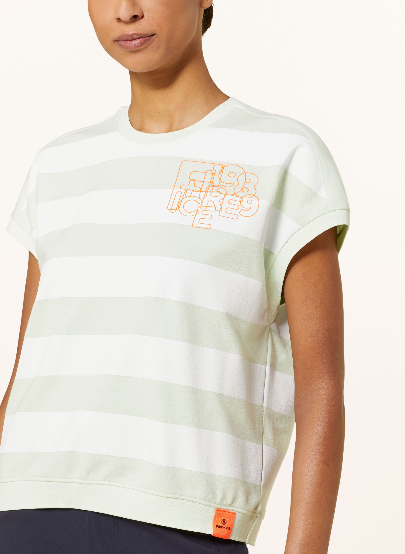 FIRE+ICE T-Shirt HAYLE, Farbe: HELLGRÜN/ WEISS (Bild 4)