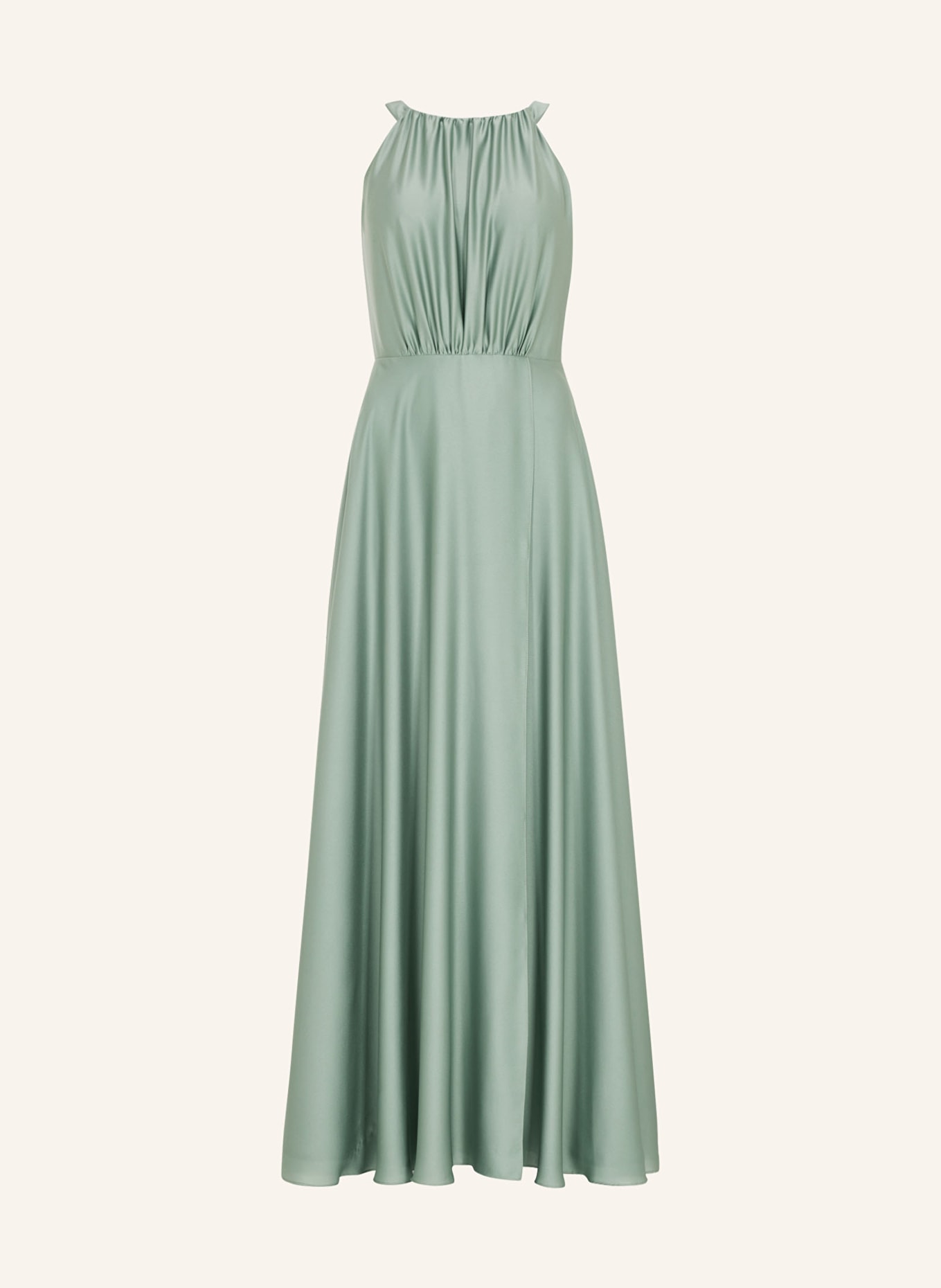 SWING Evening dress with cut-out and decorative beads, Color: LIGHT GREEN (Image 1)