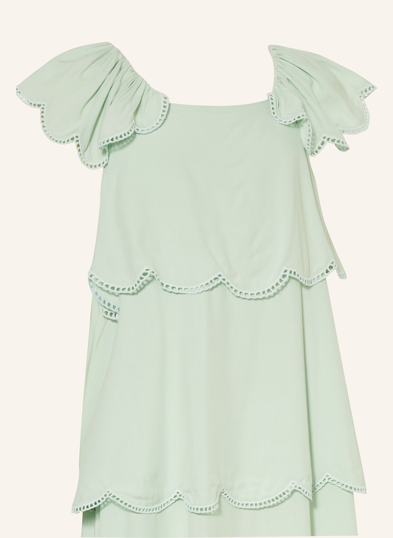 STELLA McCARTNEY KIDS Kleid mit Spitze, Farbe: MINT (Bild 3)