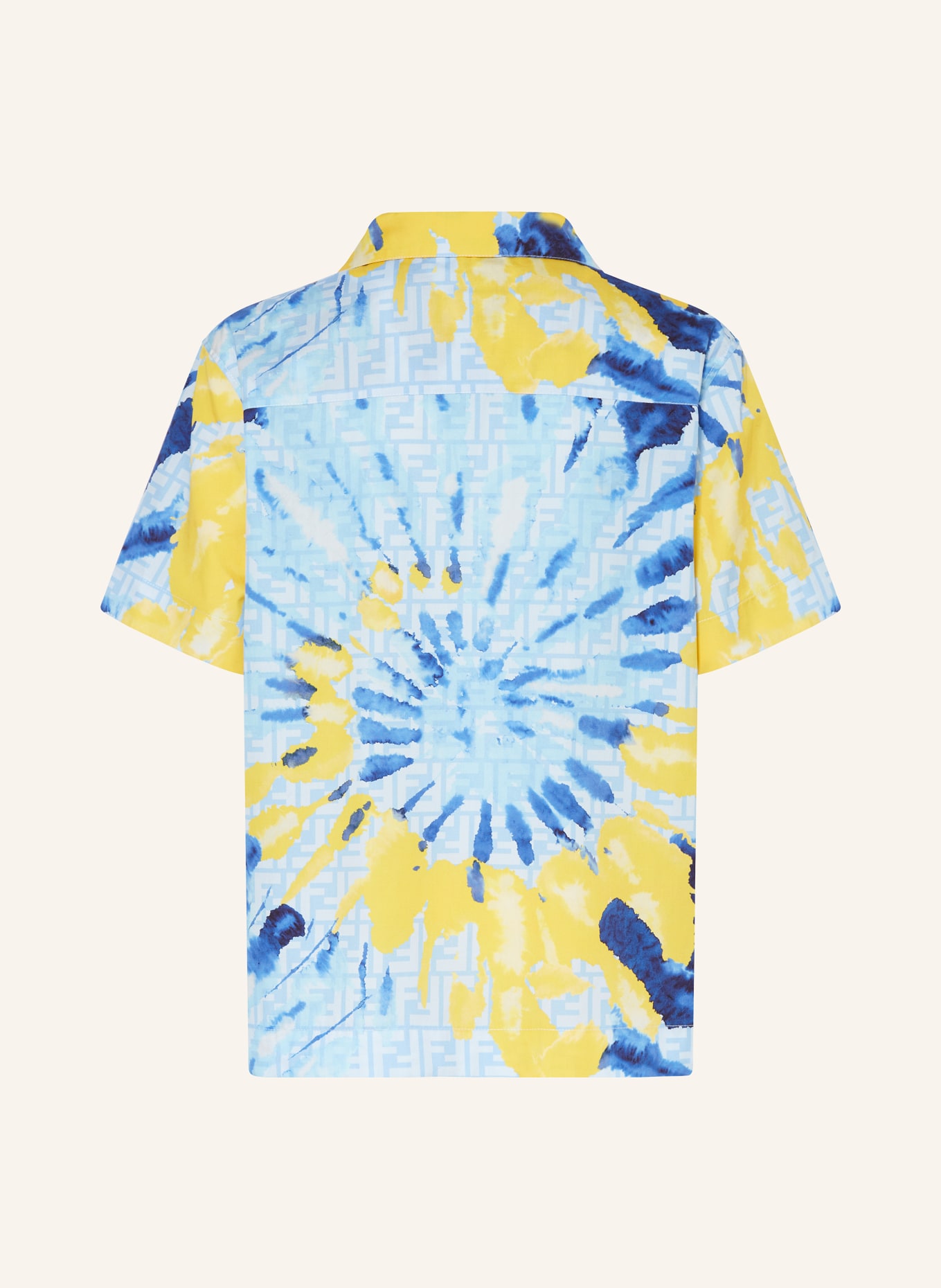 FENDI Resorthemd, Farbe: HELLBLAU/ BLAU/ GELB (Bild 2)