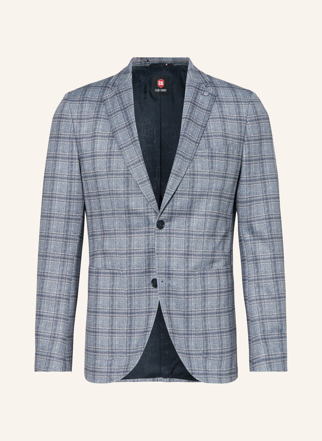 CG - CLUB of GENTS Suit jacket CG CUBA slim fit in jersey, Color: 81 HELLGRAU (Image 1)