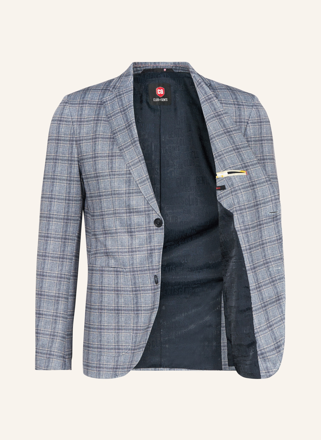 CG - CLUB of GENTS Suit jacket CG CUBA slim fit in jersey, Color: 81 HELLGRAU (Image 4)