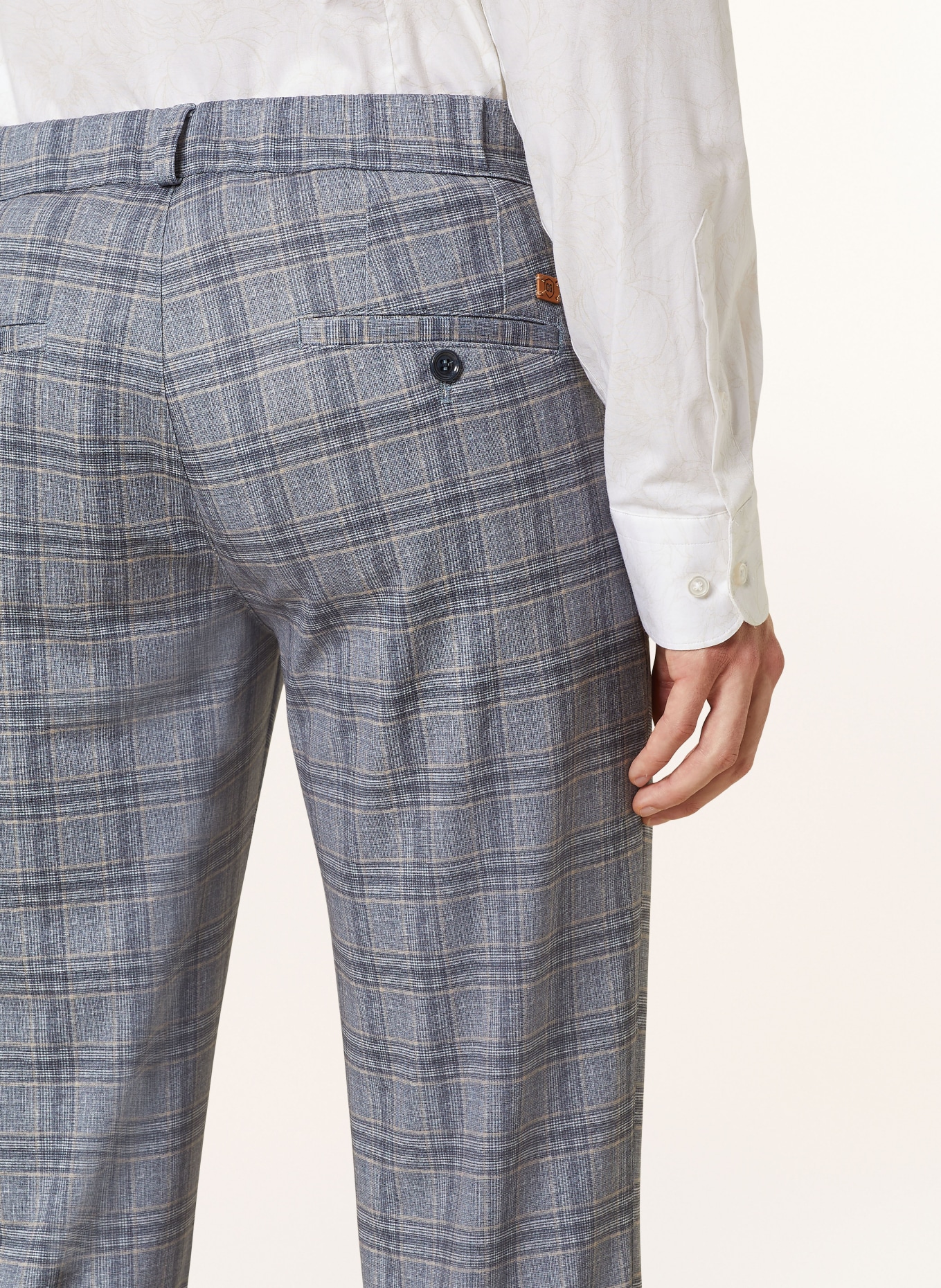 CG - CLUB of GENTS Suit trousers CG GLOW extra slim fit made of jersey, Color: 81 HELLGRAU (Image 6)