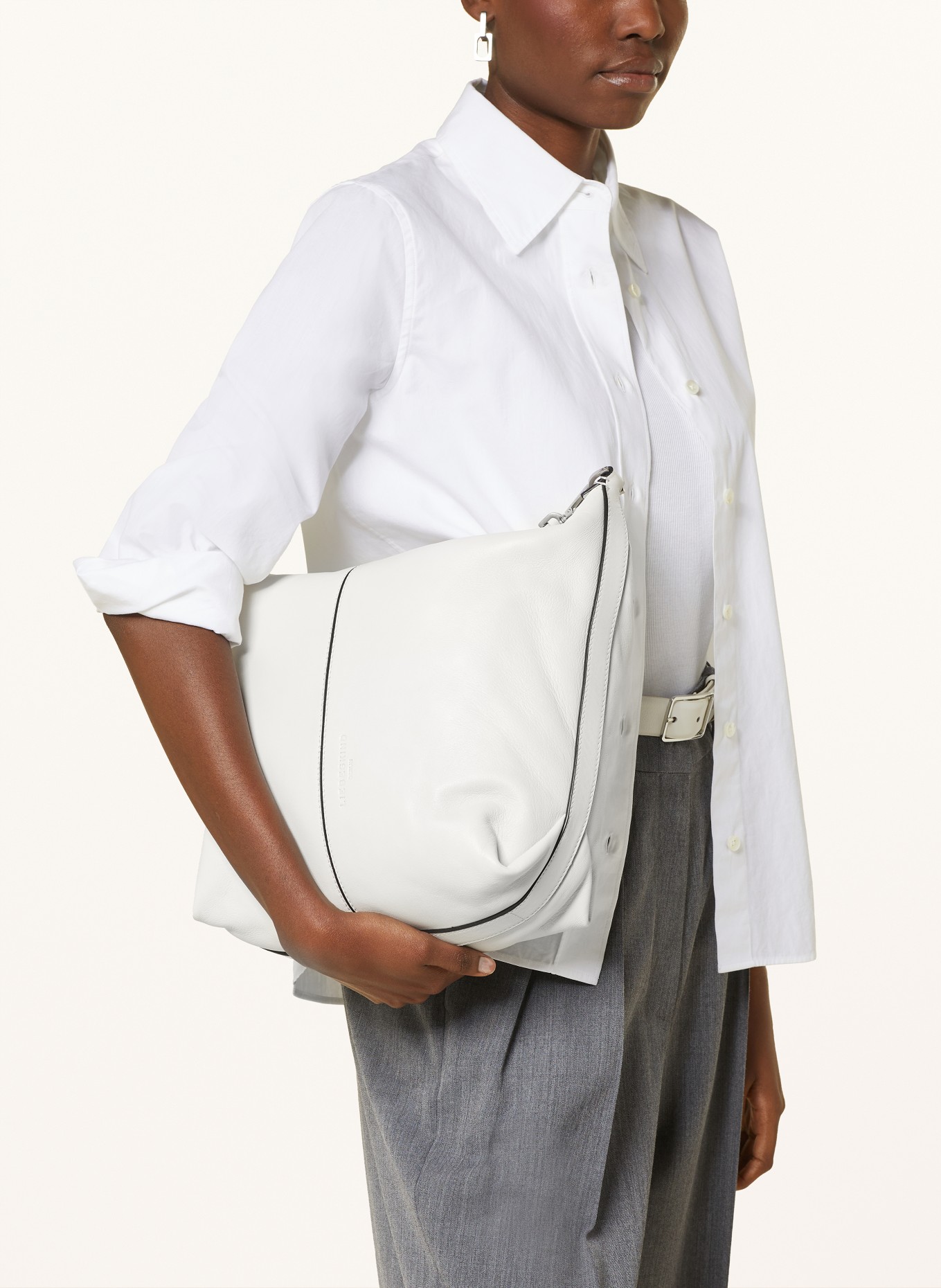 LIEBESKIND Hobo bag PARIS M, Color: WHITE (Image 4)