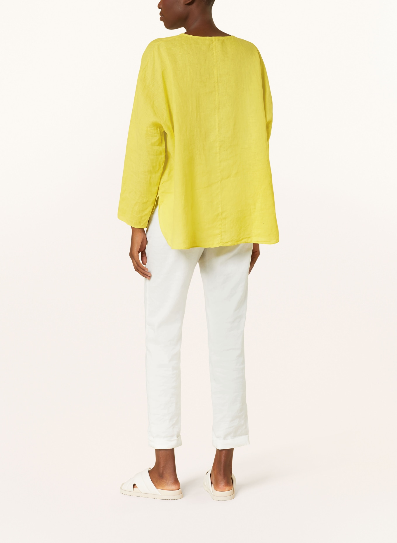 ANTONELLI firenze Shirt blouse BERNARD made of linen, Color: 366 kiwi (Image 3)