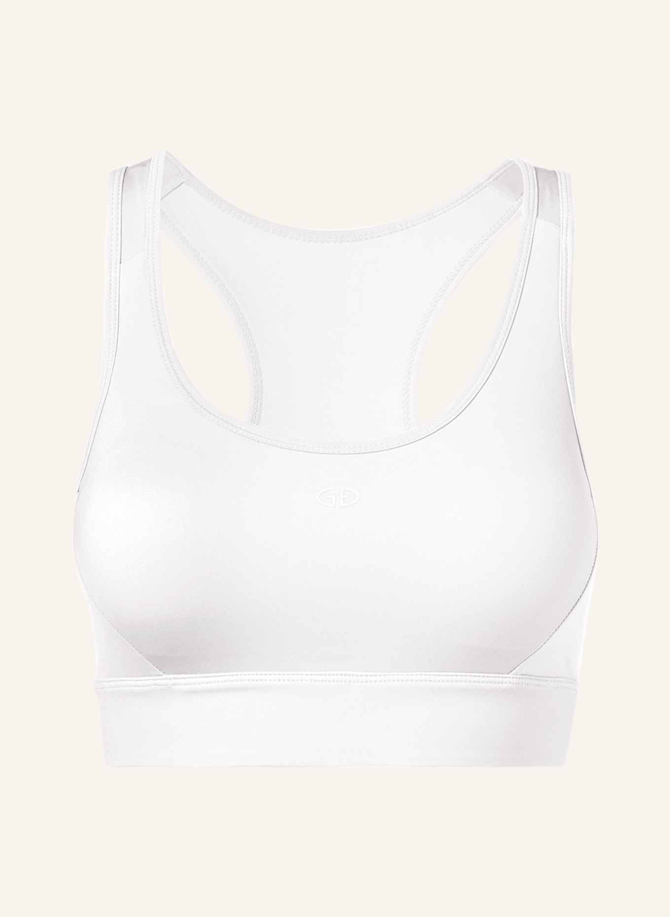 GOLDBERGH Sports bra MOOD with mesh, Color: WHITE (Image 1)