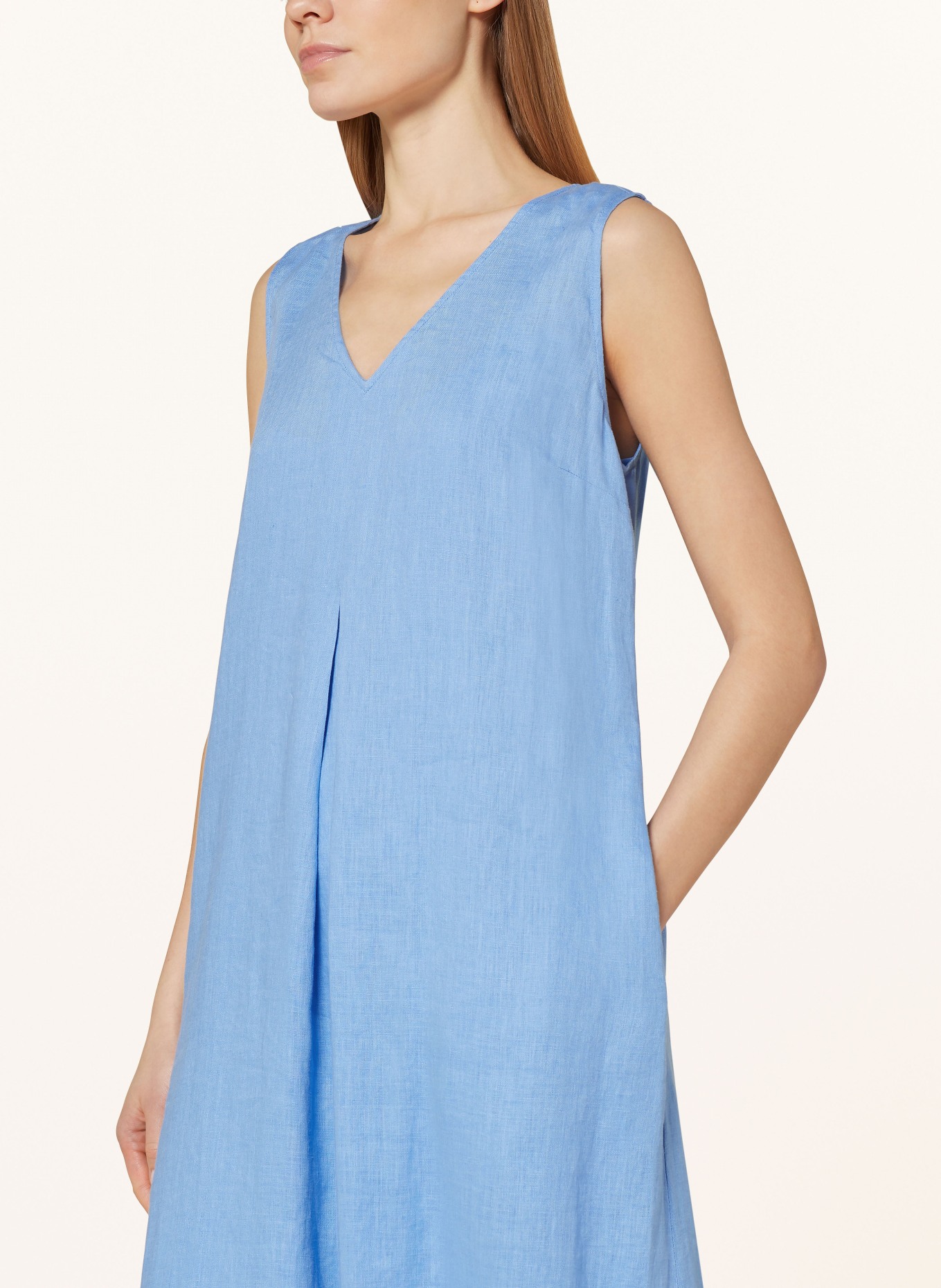 FFC Linen dress, Color: BLUE (Image 4)