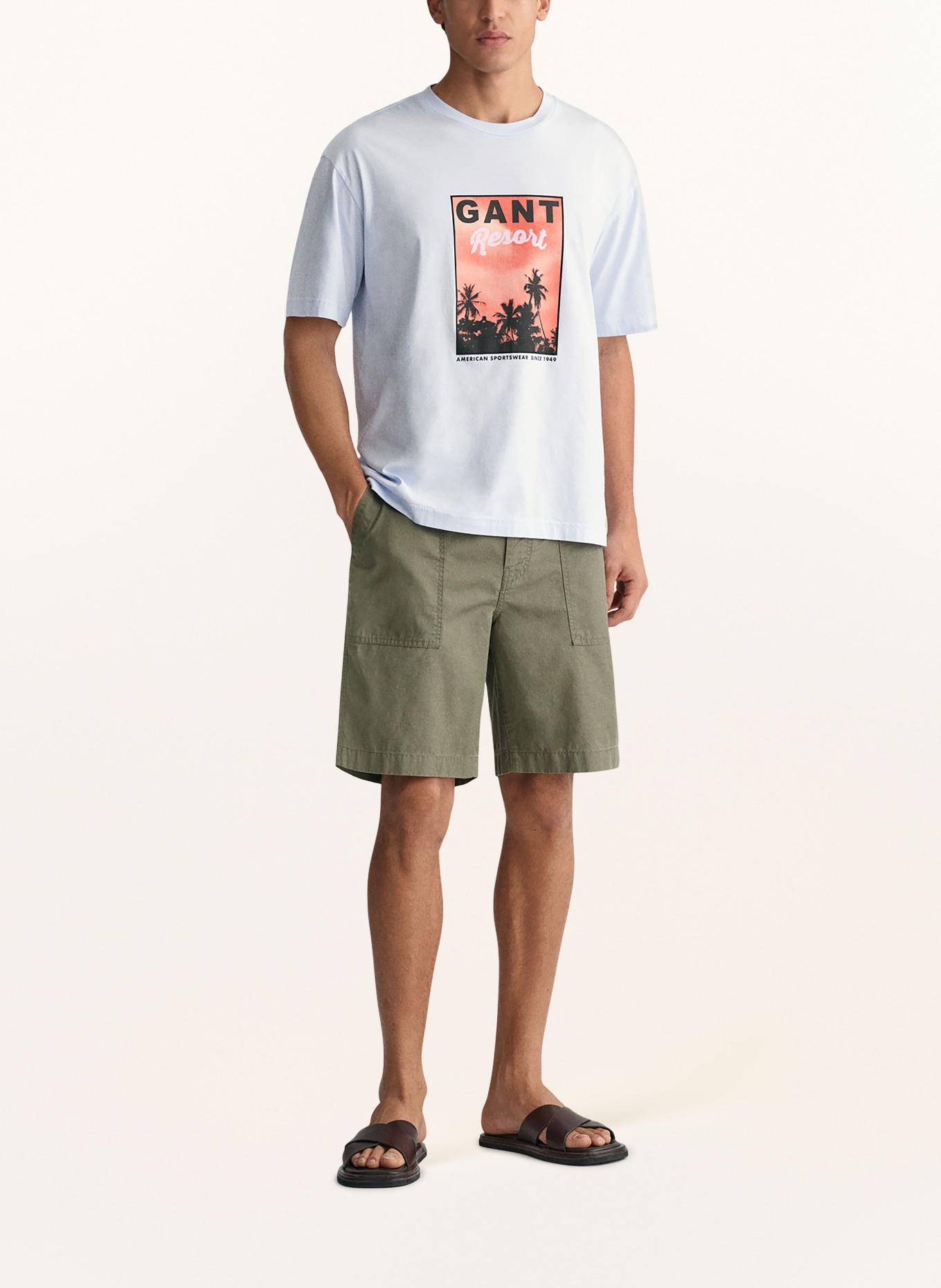 GANT T-shirt, Kolor: JASNONIEBIESKI (Obrazek 2)