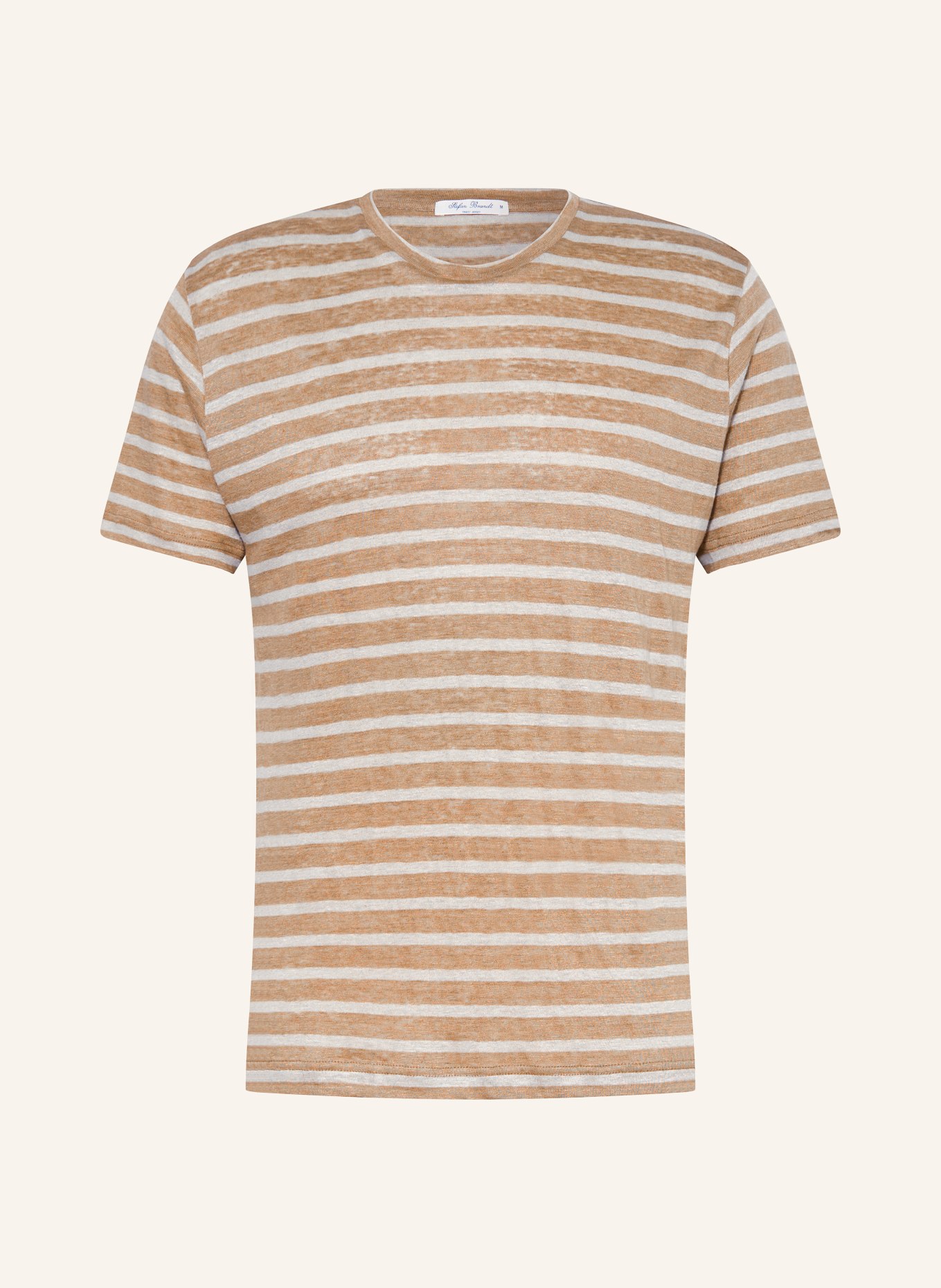 Stefan Brandt T-Shirt aus Leinen, Farbe: BEIGE/ CREME (Bild 1)