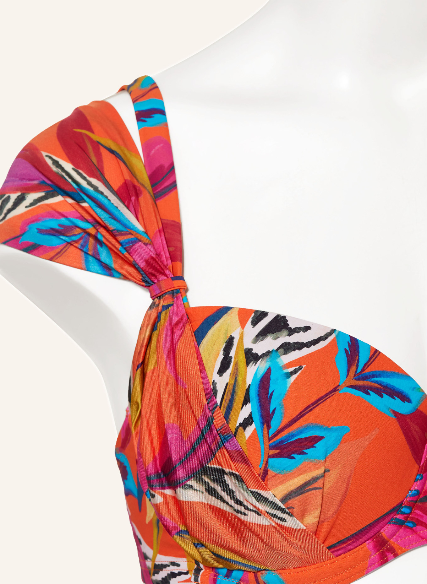 CYELL Bikini z fiszbinami BORA BORA, Kolor: POMARAŃCZOWY/ TURKUSOWY/ MOCNORÓŻOWY (Obrazek 4)