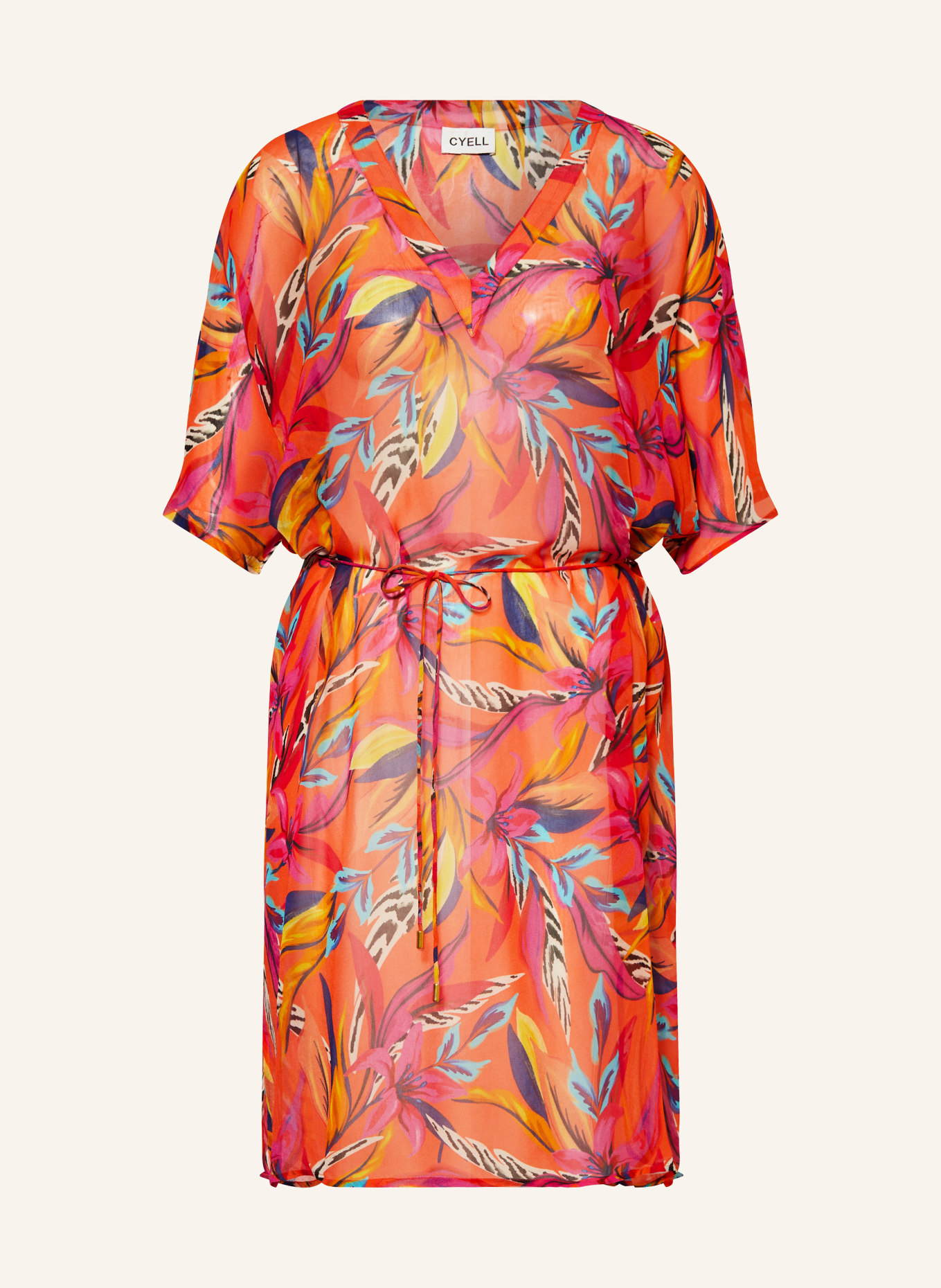 CYELL Sukienka plażowa BORA BORA, Kolor: POMARAŃCZOWY/ LILA/ TURKUSOWY (Obrazek 1)