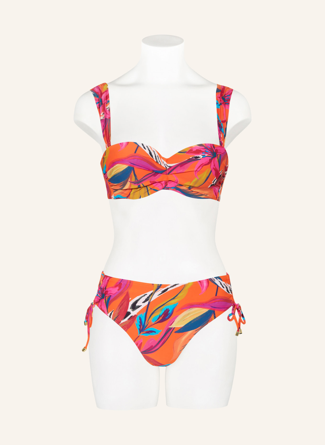 CYELL High-Waist-Bikini-Hose BORA BORA, Farbe: ORANGE/ FUCHSIA/ NEONBLAU (Bild 2)