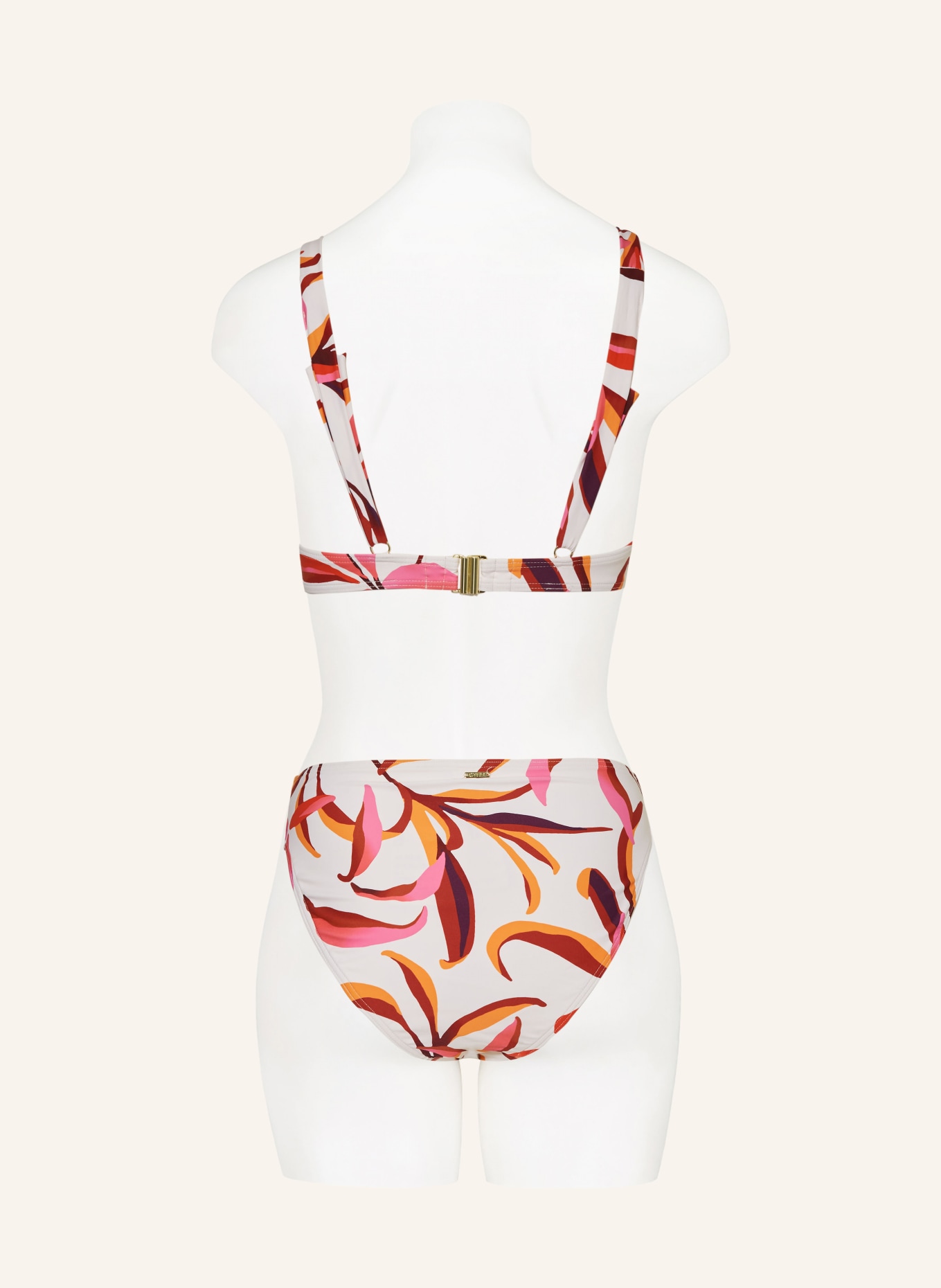 CYELL Basic bikini bottoms JAPANESE FLORAL, Color: WHITE/ PINK/ ORANGE (Image 3)