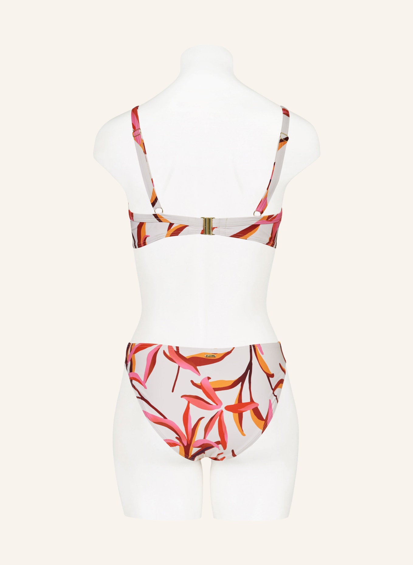CYELL Basic bikini bottoms JAPANESE FLORAL, Color: WHITE/ PINK/ ORANGE (Image 3)