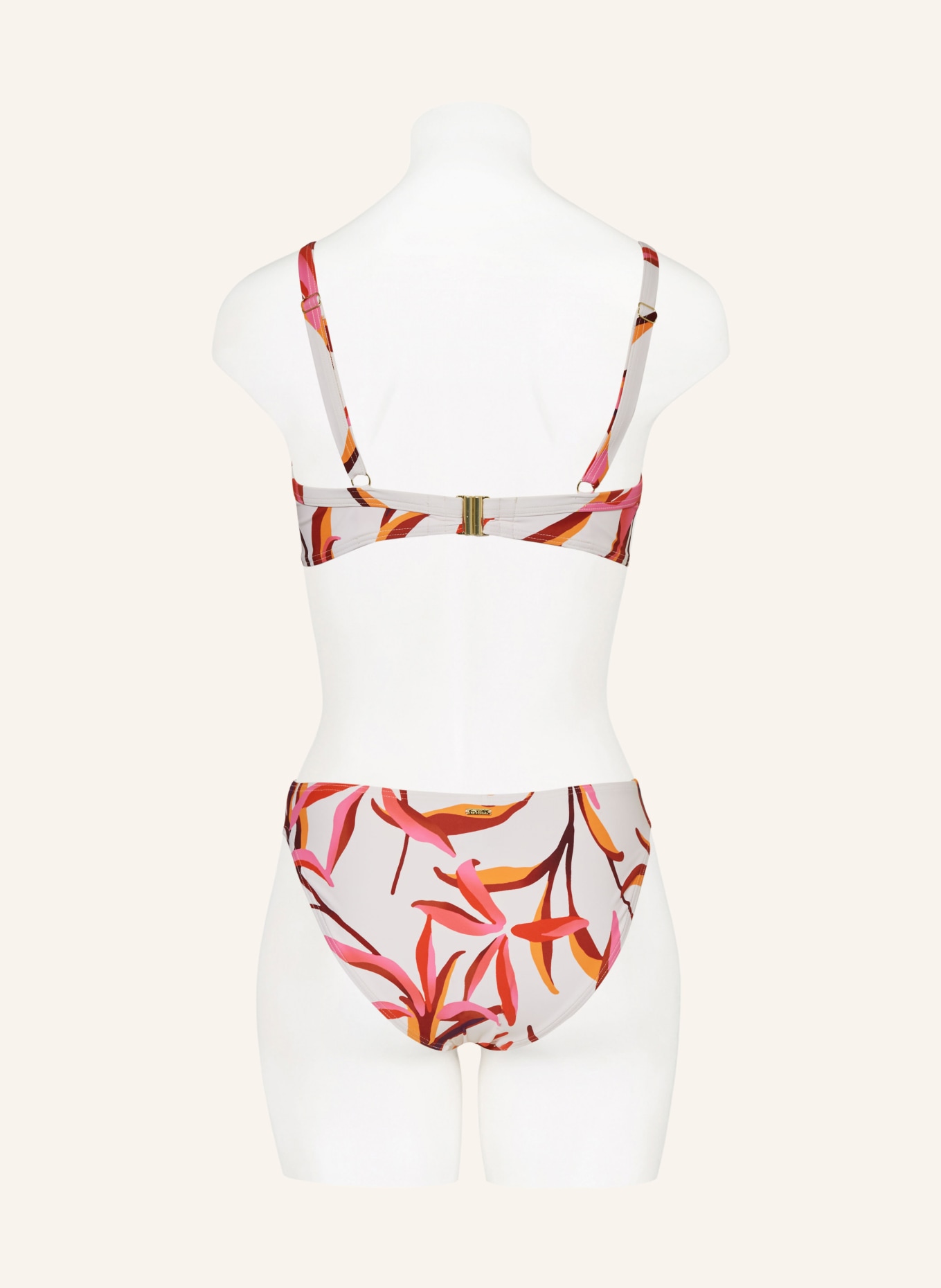 CYELL Underwired bikini top JAPANESE FLORAL, Color: WHITE/ PINK/ ORANGE (Image 3)