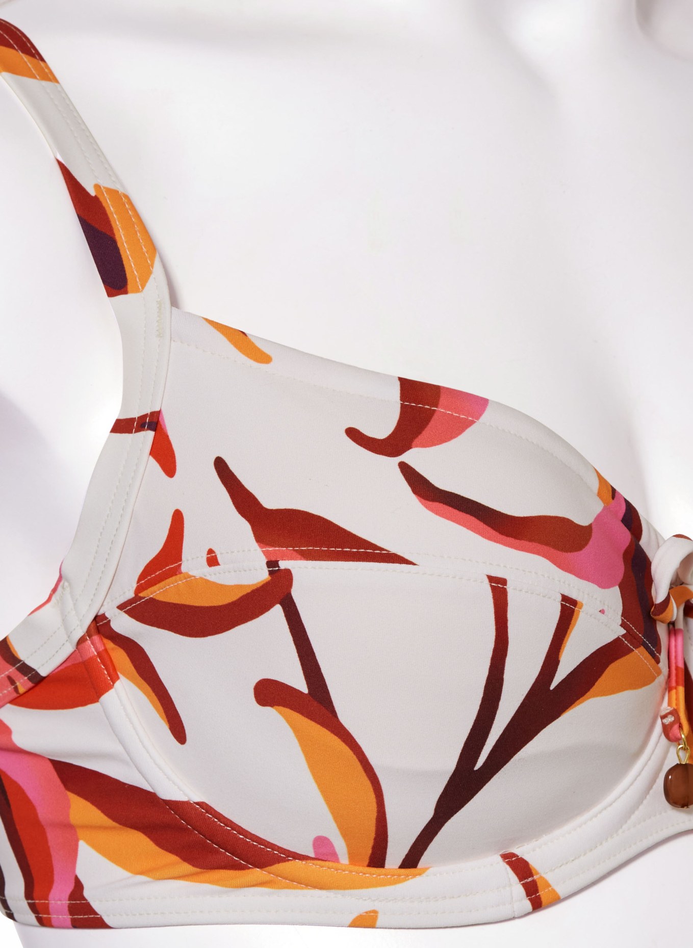 CYELL Horní díl bikin s kosticemi JAPANESE FLORAL, Barva: BÍLÁ/ RŮŽOVÁ/ ORANŽOVÁ (Obrázek 4)