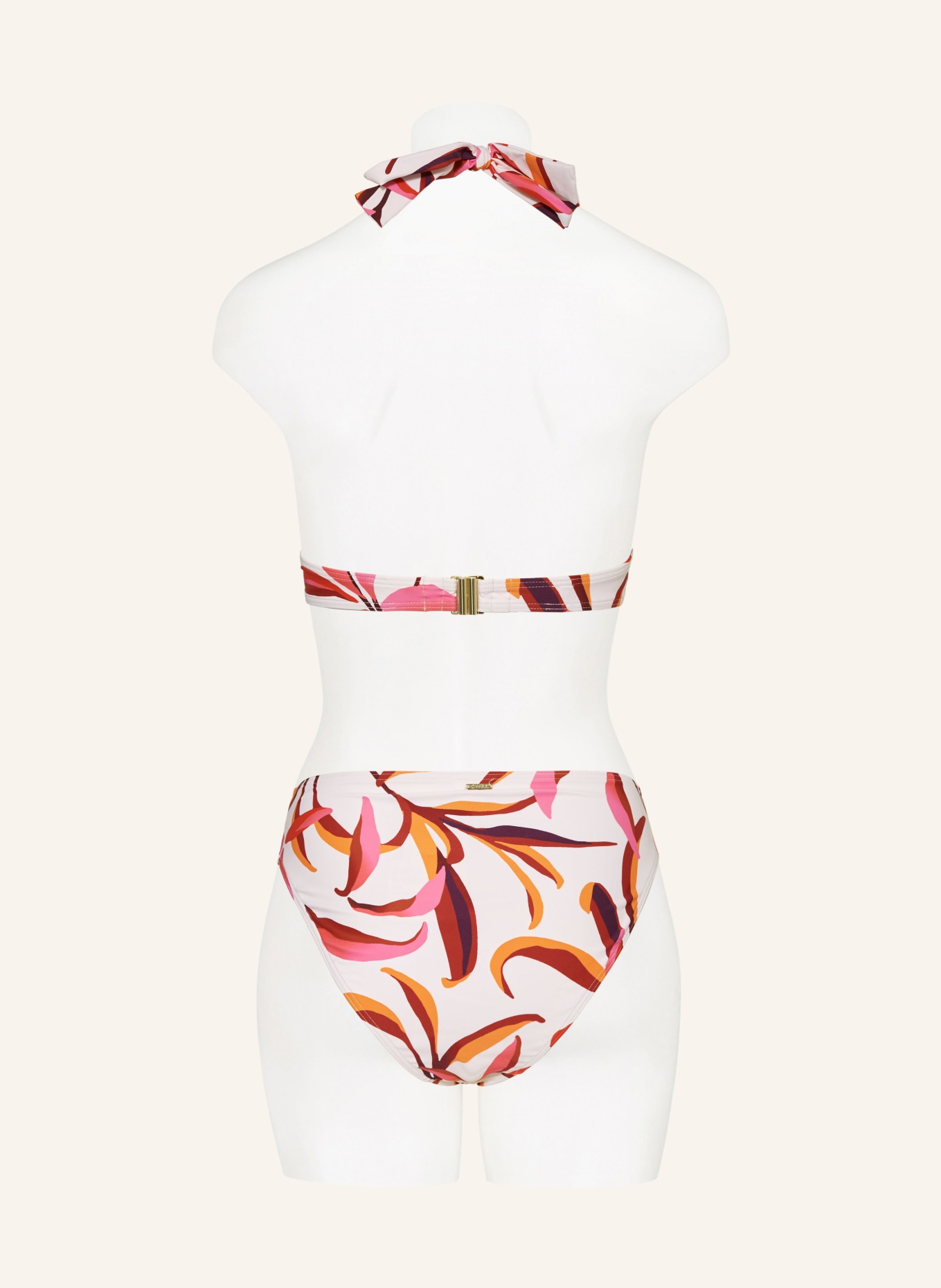CYELL Underwired bikini top JAPANESE FLORAL, Color: WHITE/ PINK/ ORANGE (Image 3)
