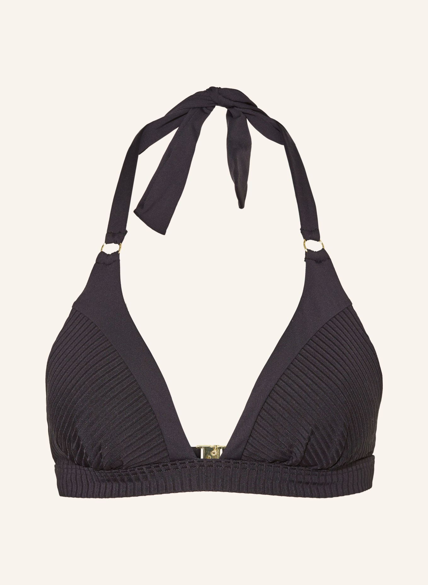 CYELL Halter neck bikini top CAVIAR, Color: BLACK (Image 1)