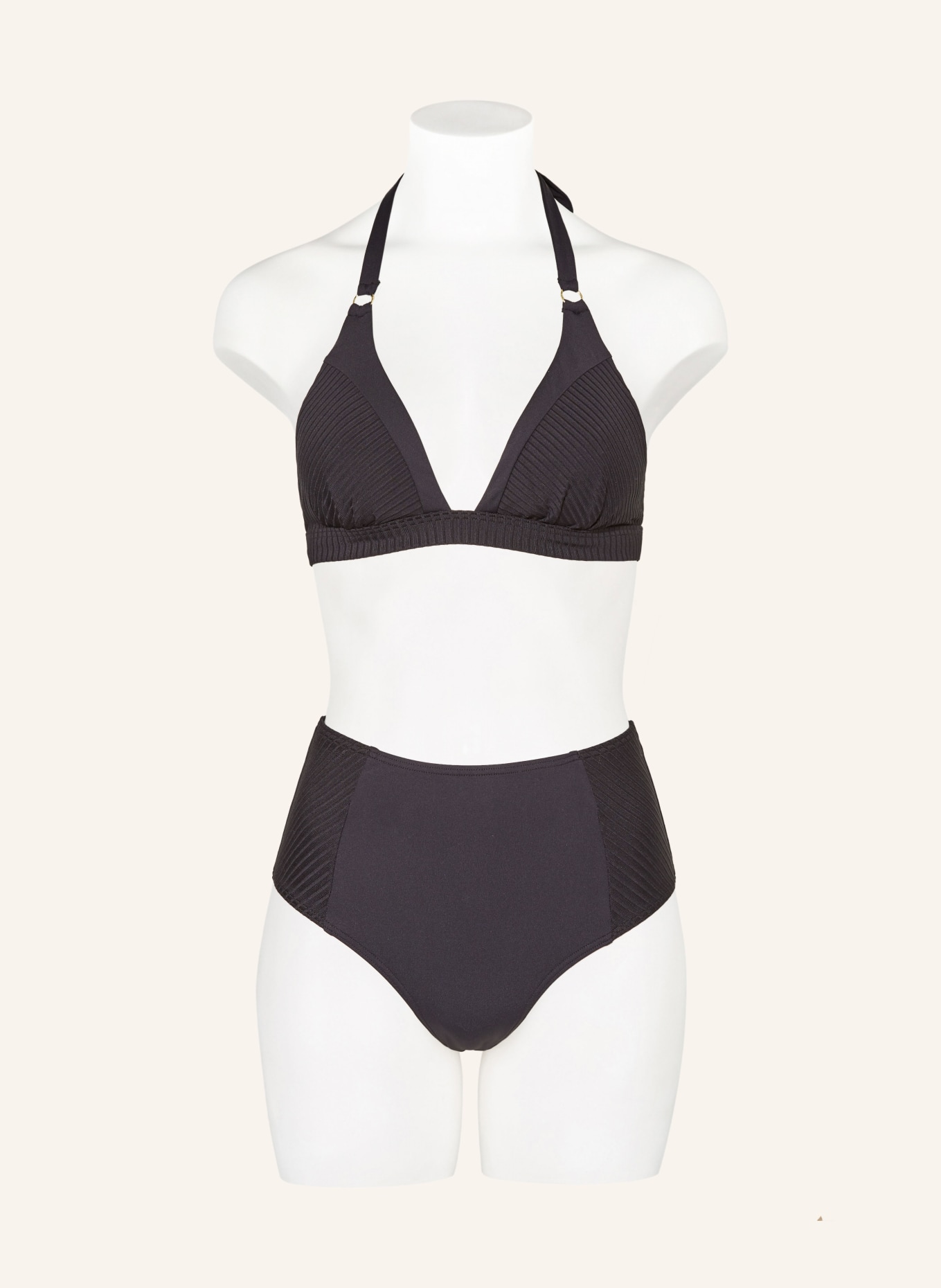 CYELL Halter neck bikini top CAVIAR, Color: BLACK (Image 2)