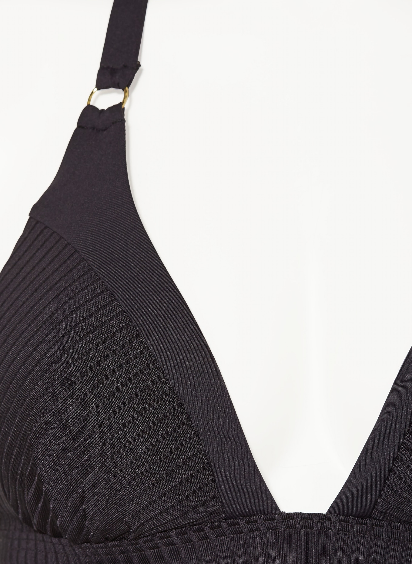 CYELL Halter neck bikini top CAVIAR, Color: BLACK (Image 4)