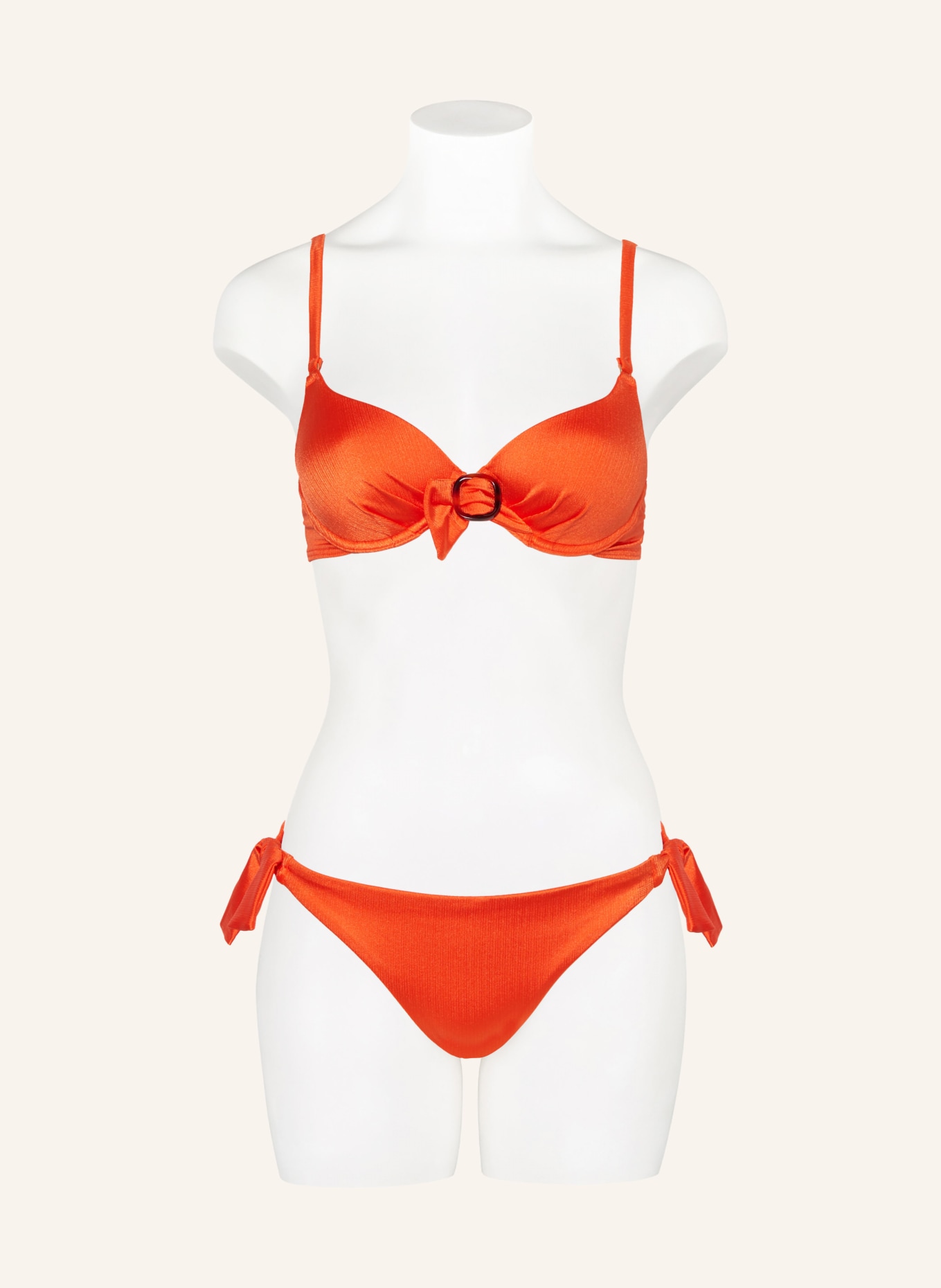 CYELL Triangle bikini bottoms SATIN TOMATO, Color: ORANGE (Image 2)