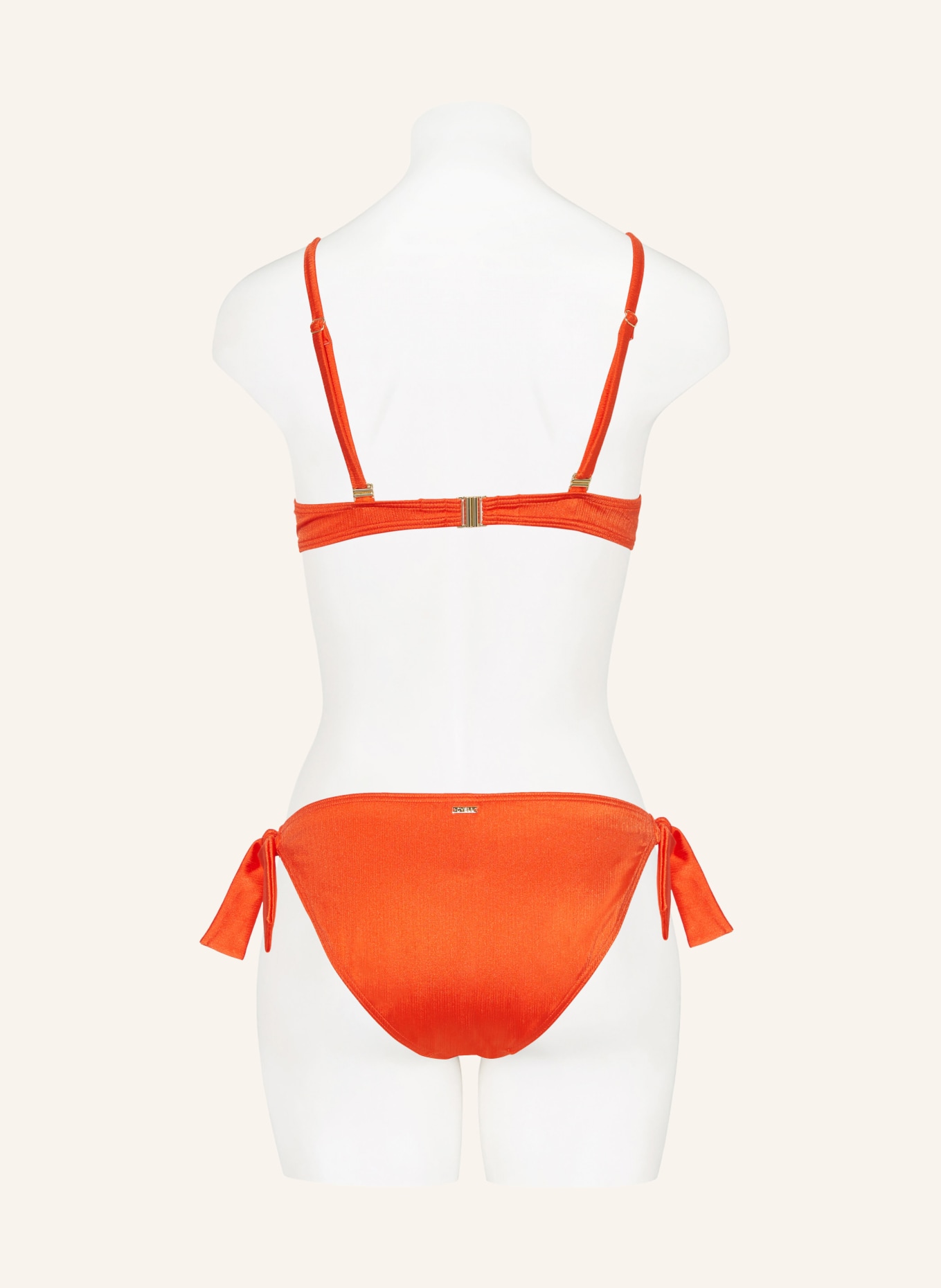 CYELL Triangle bikini bottoms SATIN TOMATO, Color: ORANGE (Image 3)