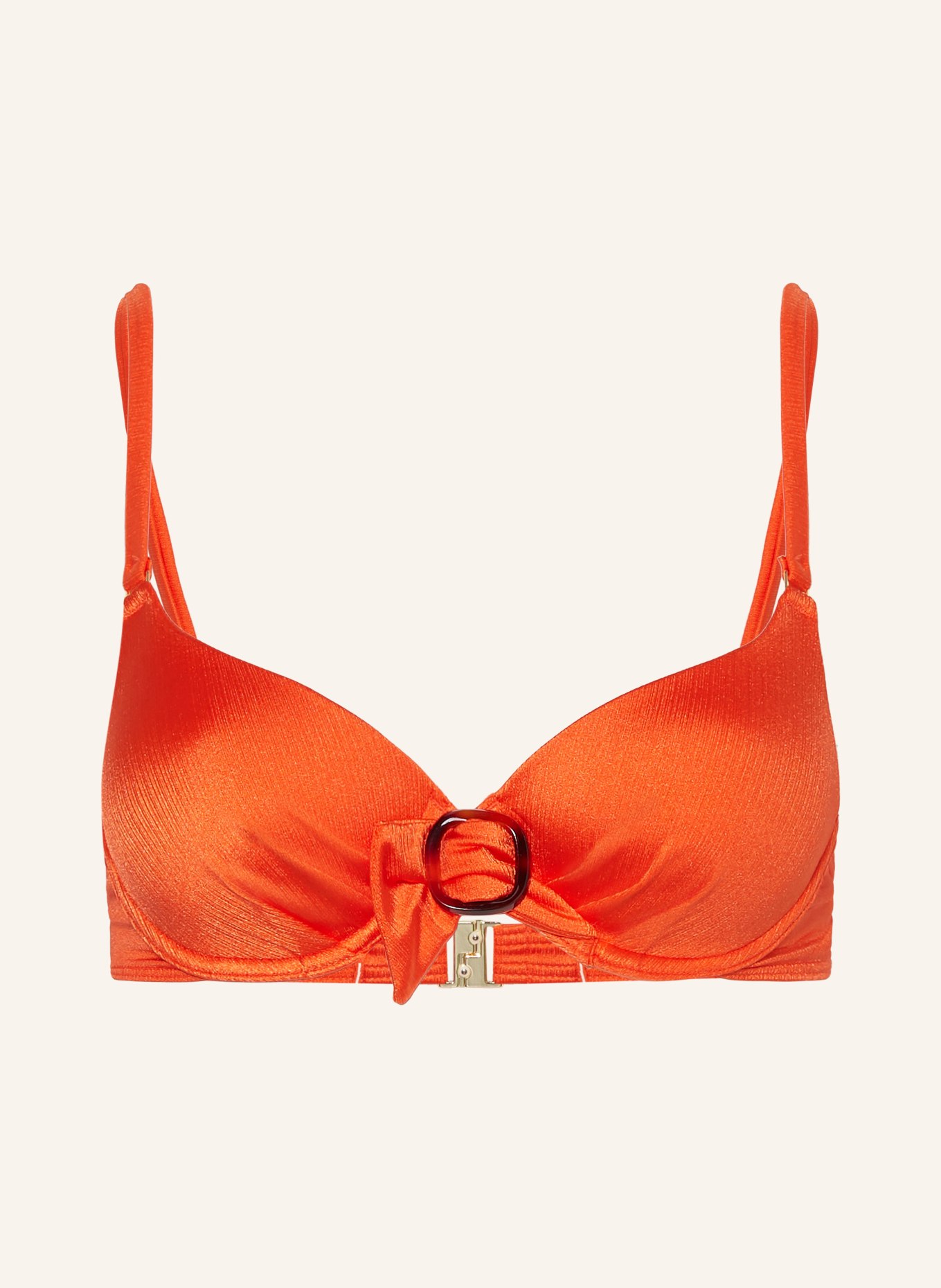 CYELL Góra od bikini z fiszbinami SATIN TOMATO, Kolor: POMARAŃCZOWY (Obrazek 1)
