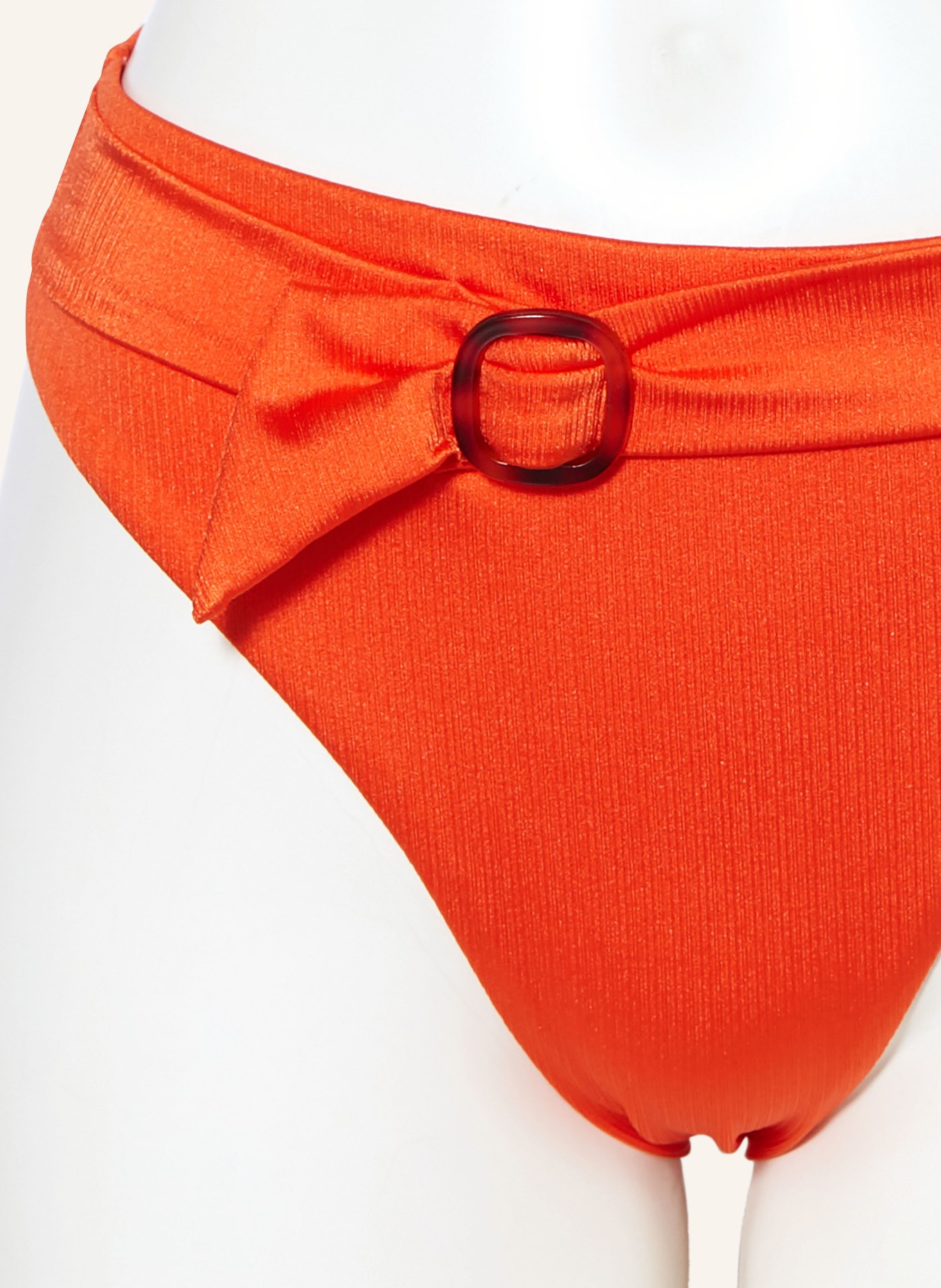CYELL Dół od bikini z wysokim stanem SATIN TOMATO, Kolor: POMARAŃCZOWY (Obrazek 4)