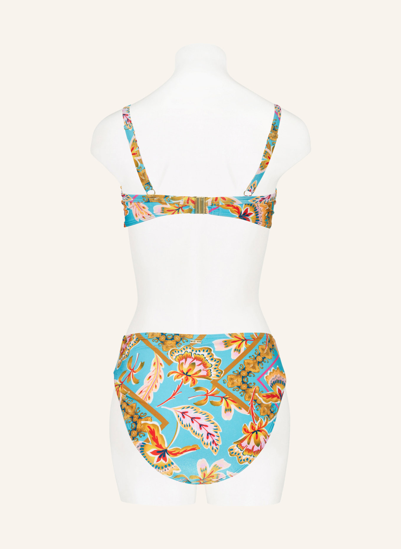 CYELL Underwired bikini top ORIENT, Color: TURQUOISE/ DARK YELLOW/ PINK (Image 3)