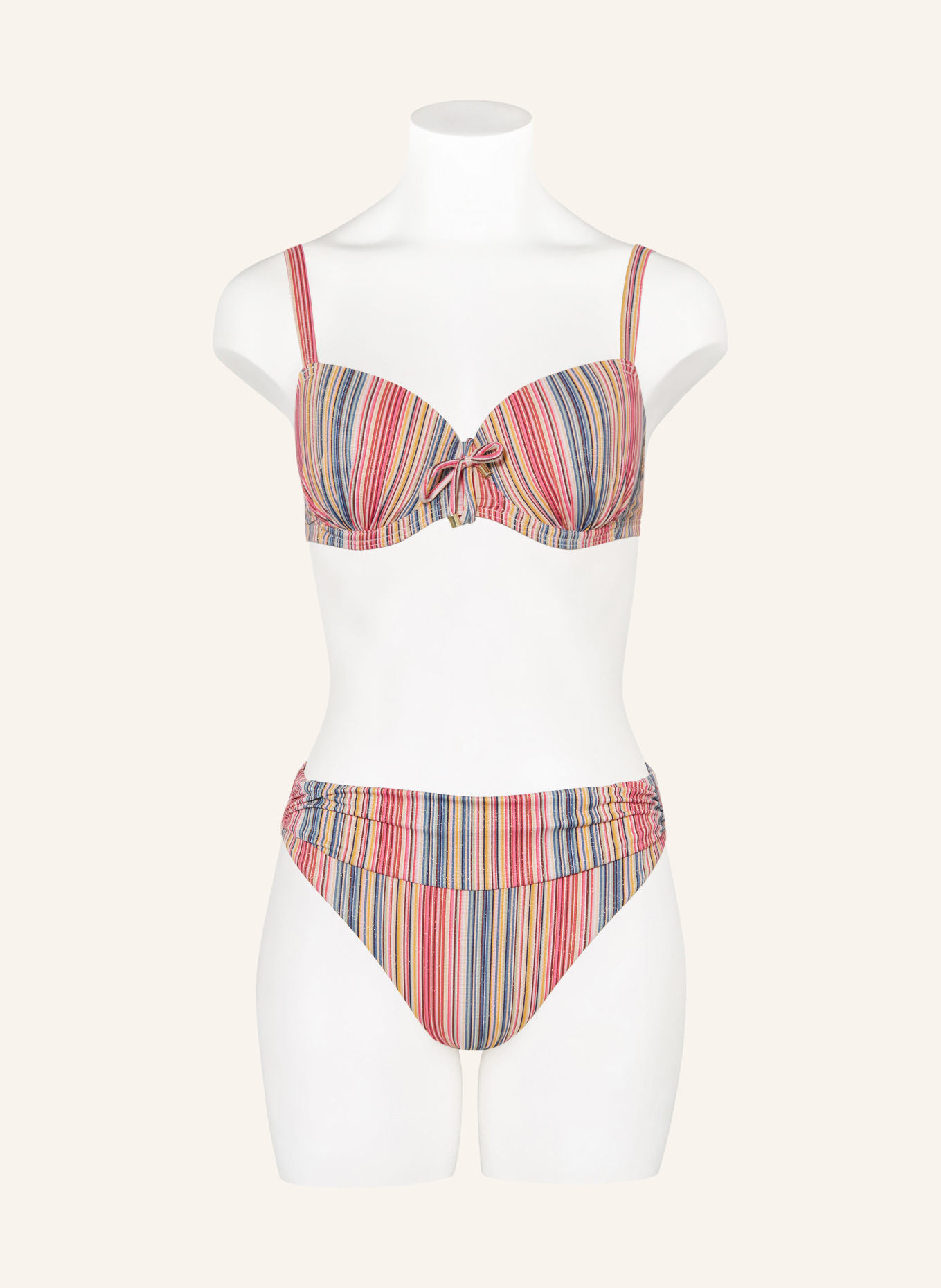 CYELL Underwired bikini top COLOR DASH, Color: PINK/ TEAL/ DARK YELLOW (Image 2)