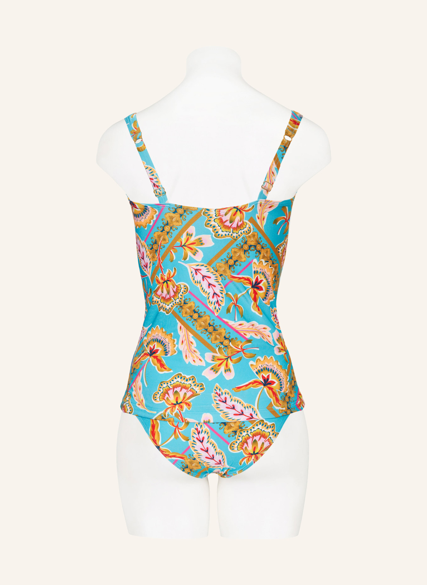 CYELL Tankini top ORIENT, Color: TURQUOISE/ DARK YELLOW/ PINK (Image 3)