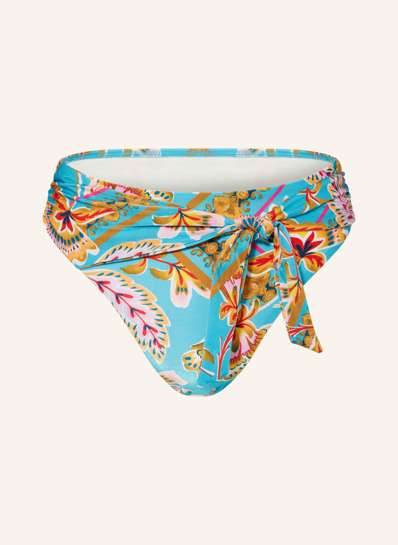 CYELL Basic bikini bottoms ORIENT, Color: TURQUOISE/ DARK YELLOW/ PINK (Image 1)