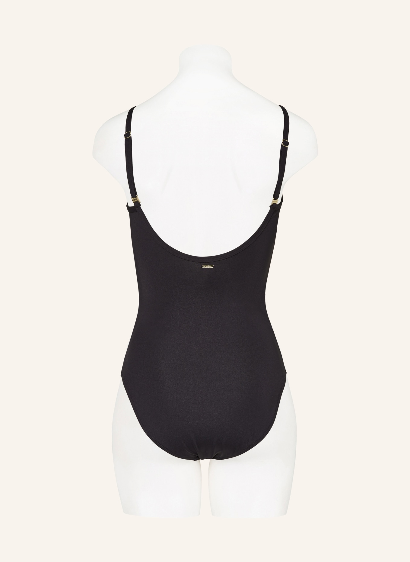 CYELL Swimsuit CAVIAR in wrap look, Color: BLACK (Image 3)